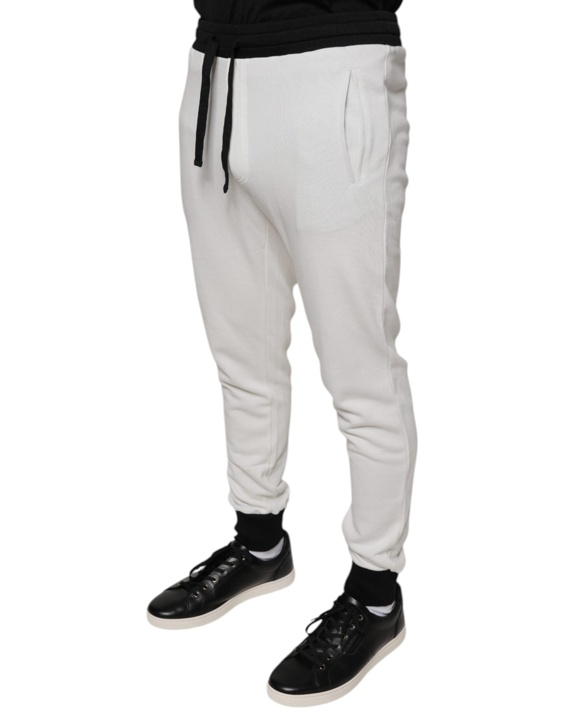 Dolce & Gabbana White Athletic Pants for Men detail view