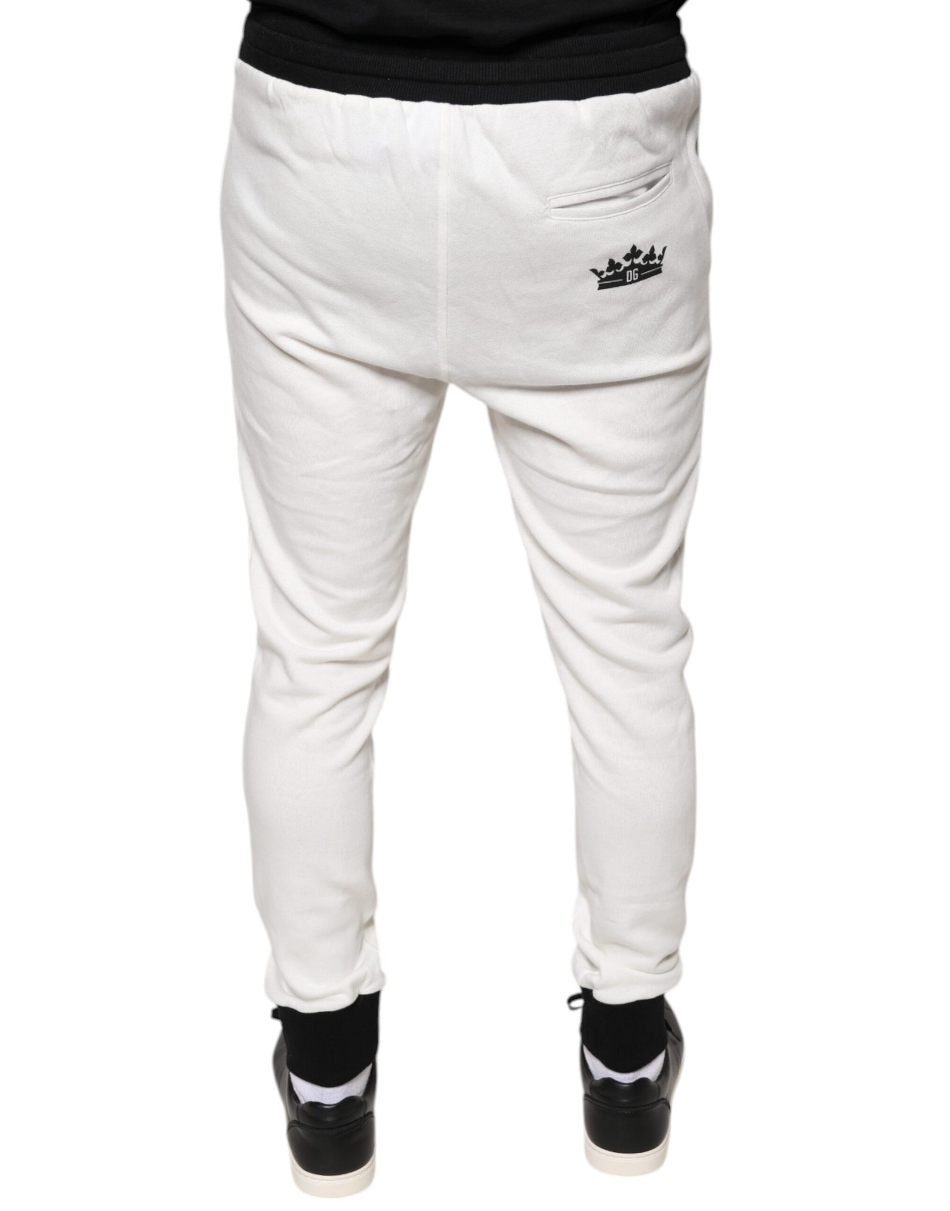 Dolce & Gabbana White Athletic Pants for Men side view