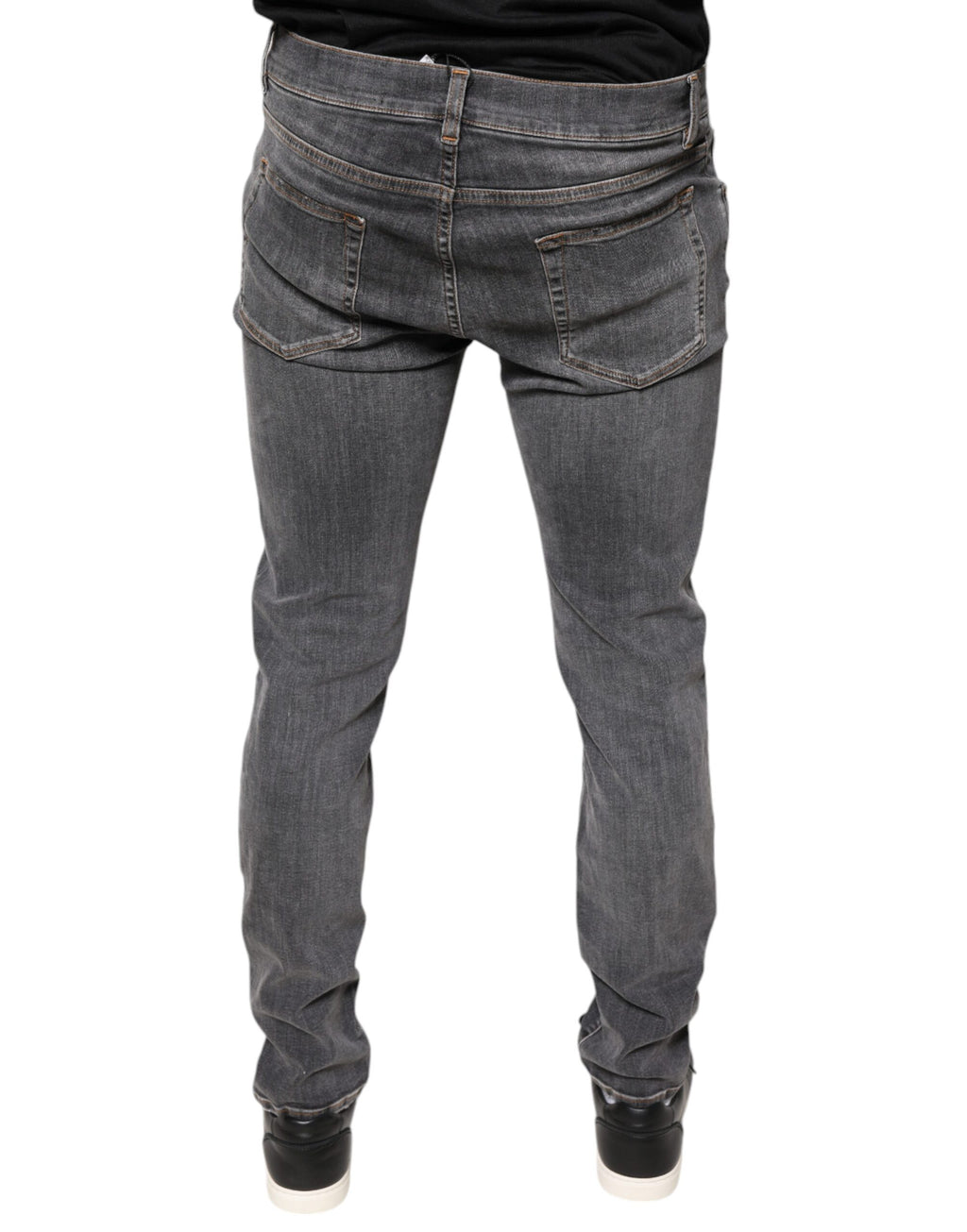 Dolce & Gabbana Grey Skinny Jeans for Men side view