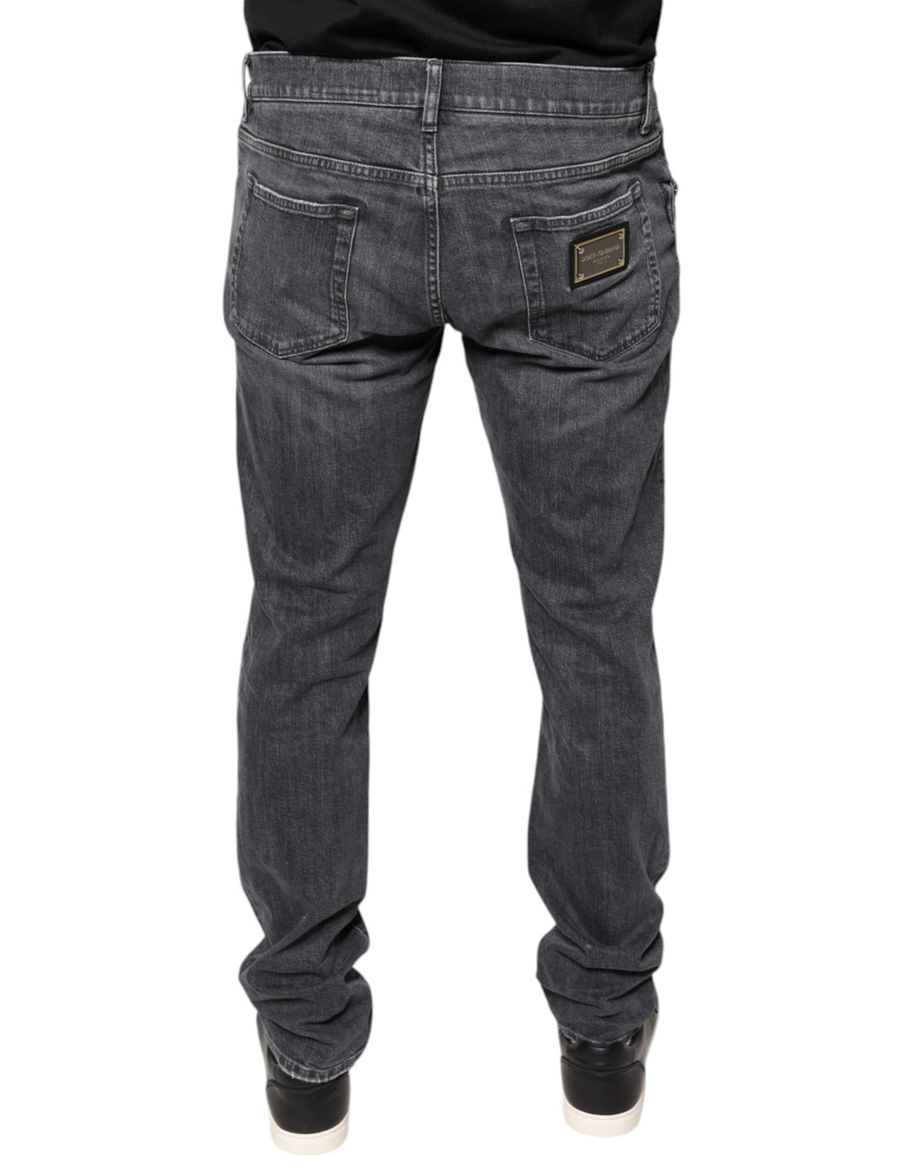 Dolce & Gabbana Grey Skinny Jeans for Men side view