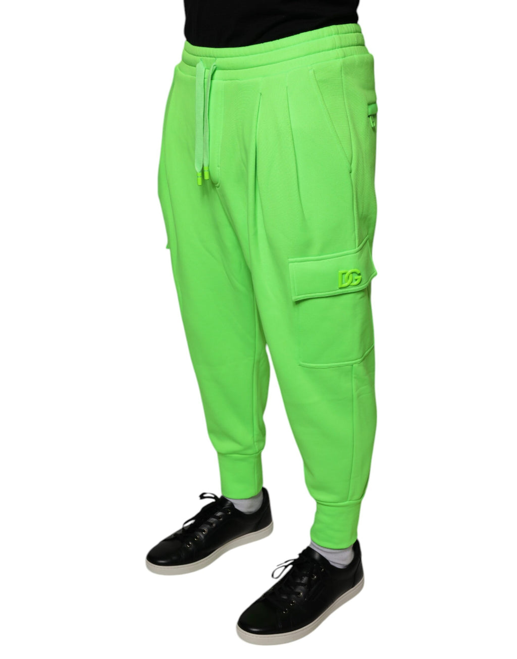 Dolce & Gabbana Green Athletic Pants for Men detail view