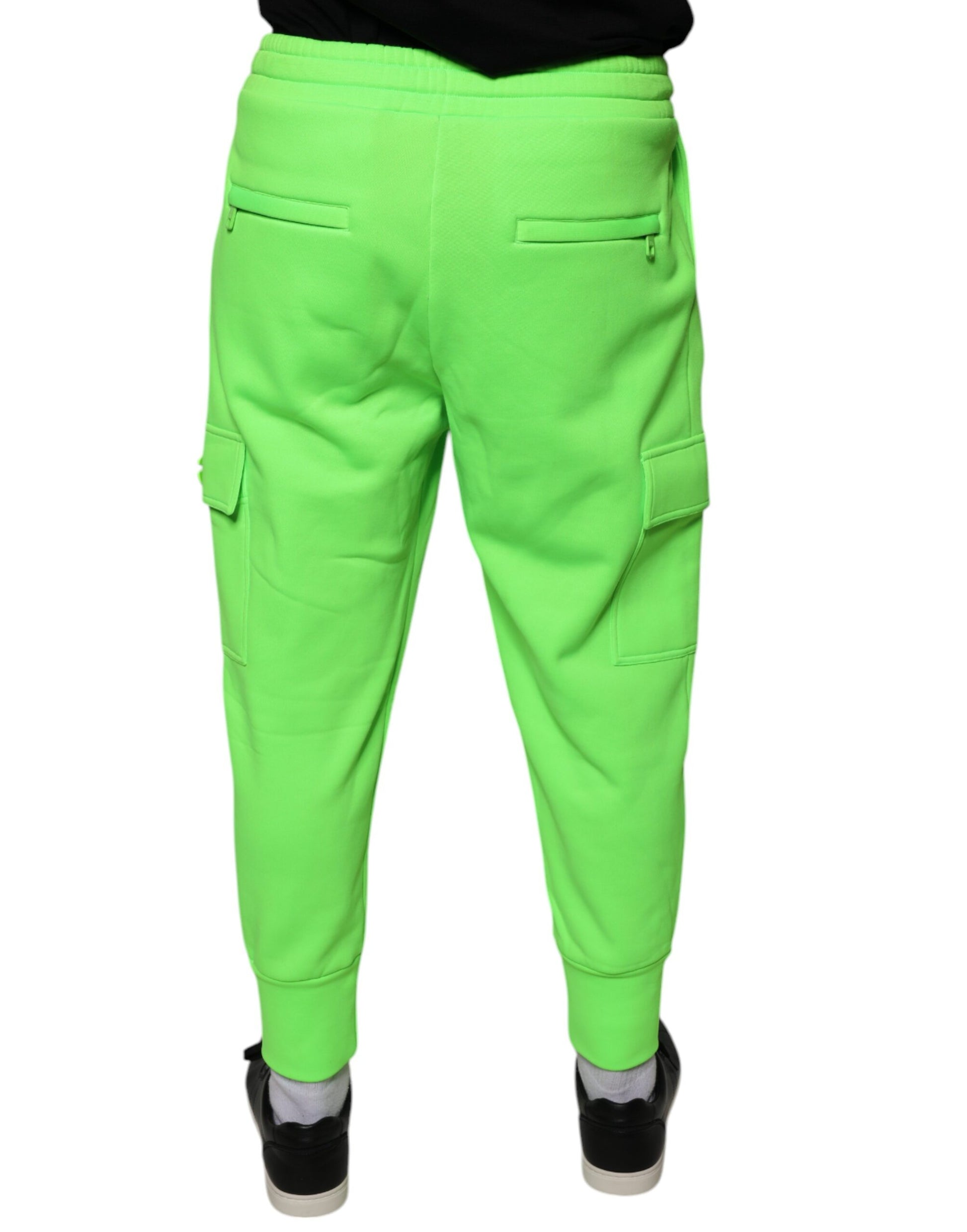 Dolce & Gabbana Green Athletic Pants for Men side view