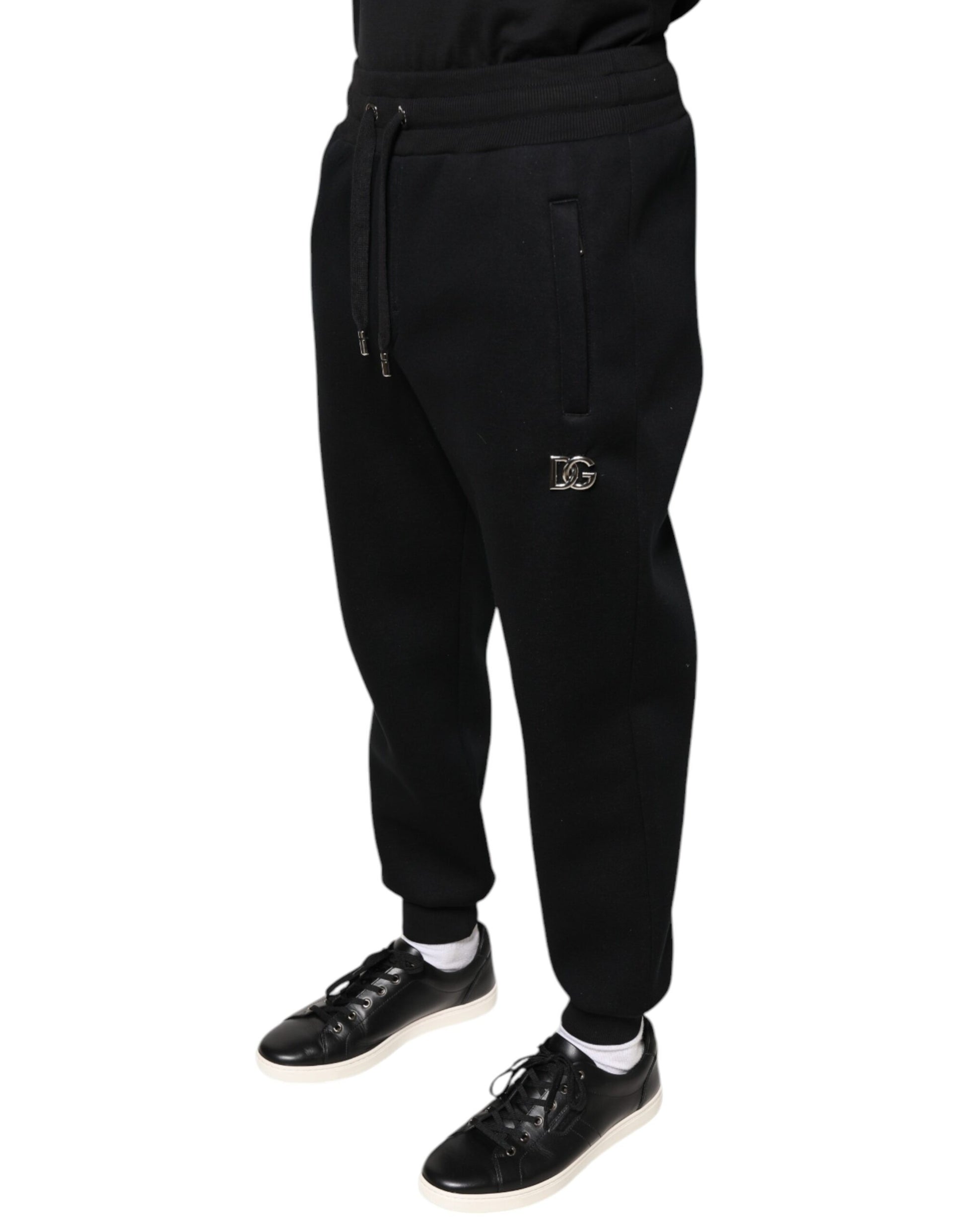 Dolce & Gabbana Black Athletic Pants for Men detail view