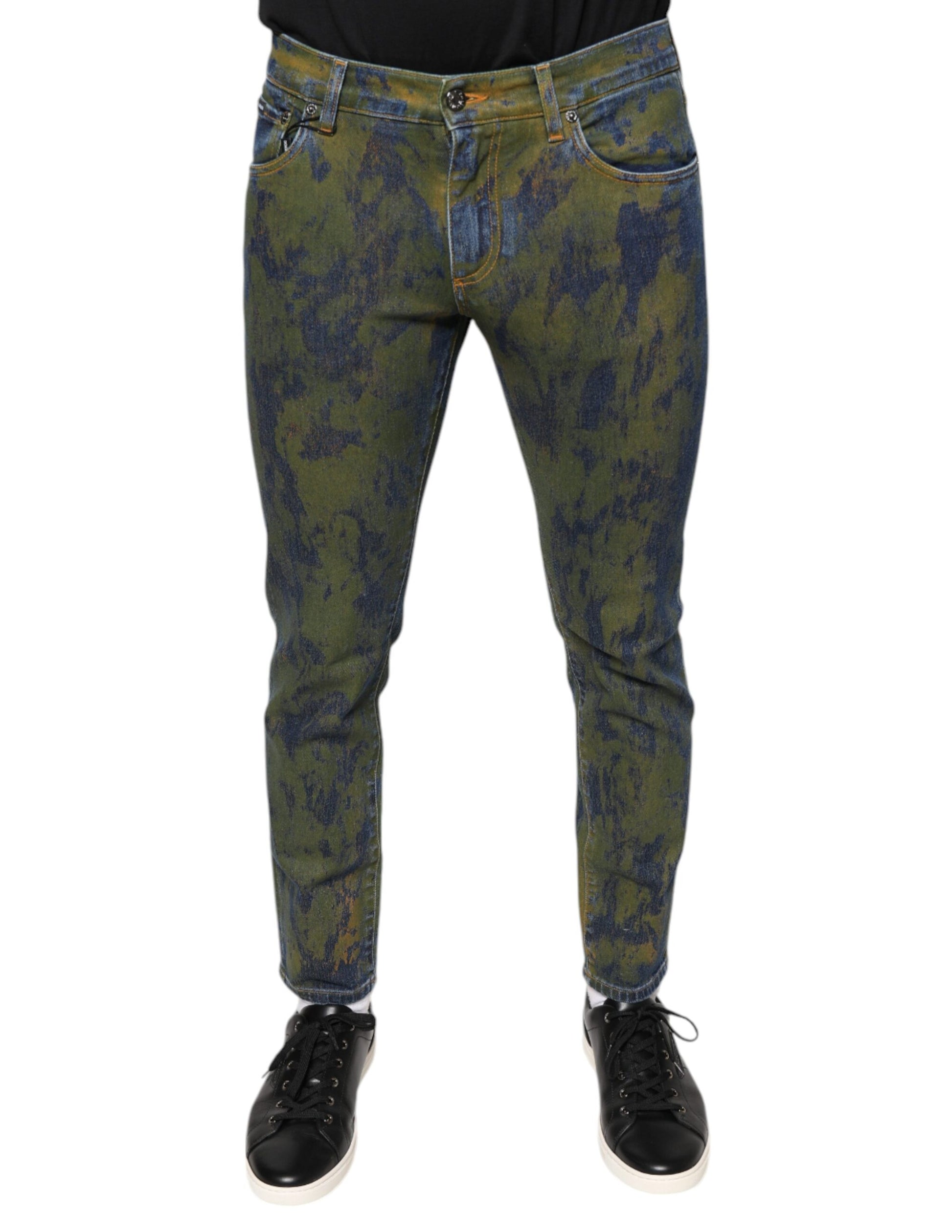Dolce & Gabbana Blue Skinny Jeans for Men