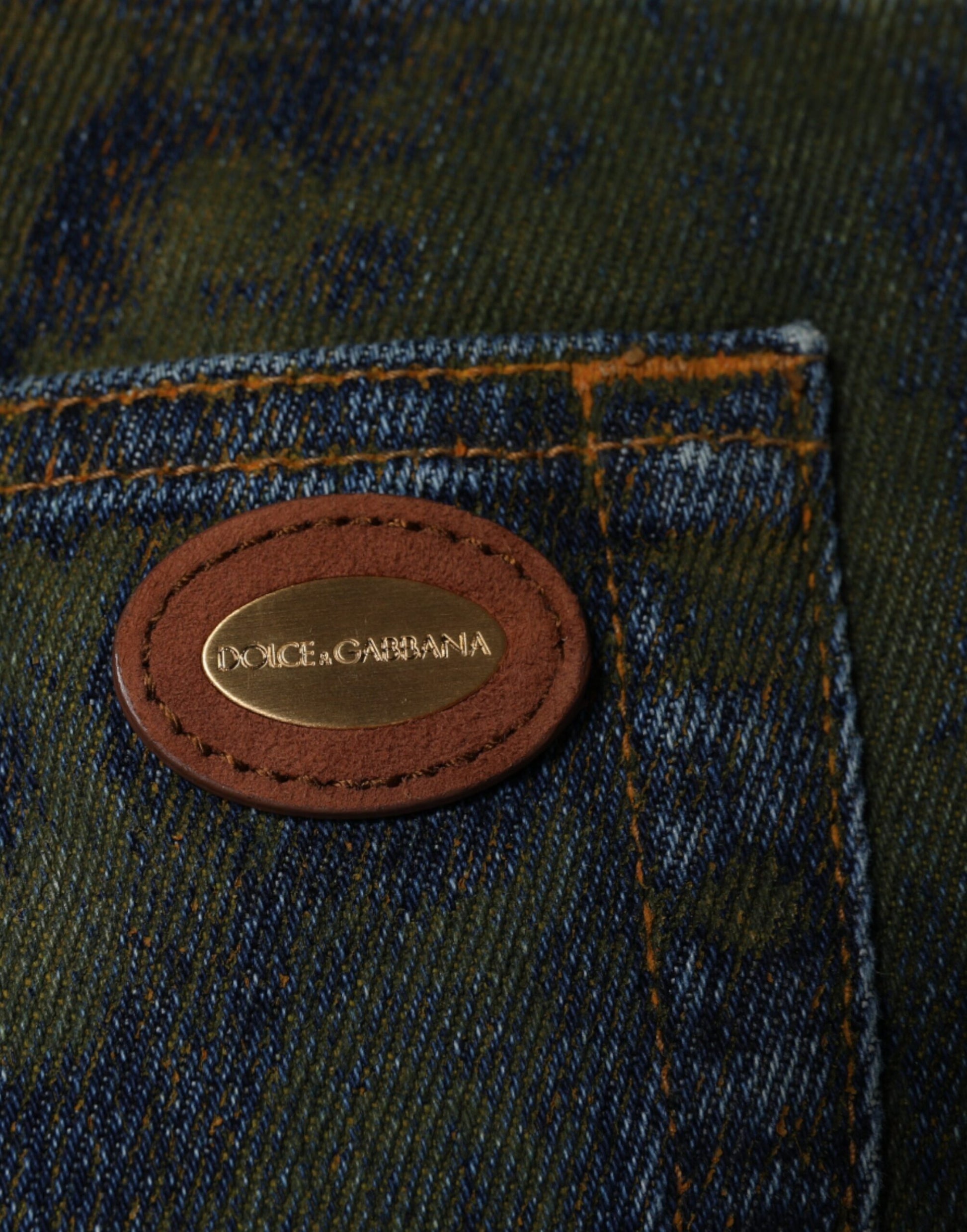Dolce & Gabbana Blue Skinny Jeans for Men additional view