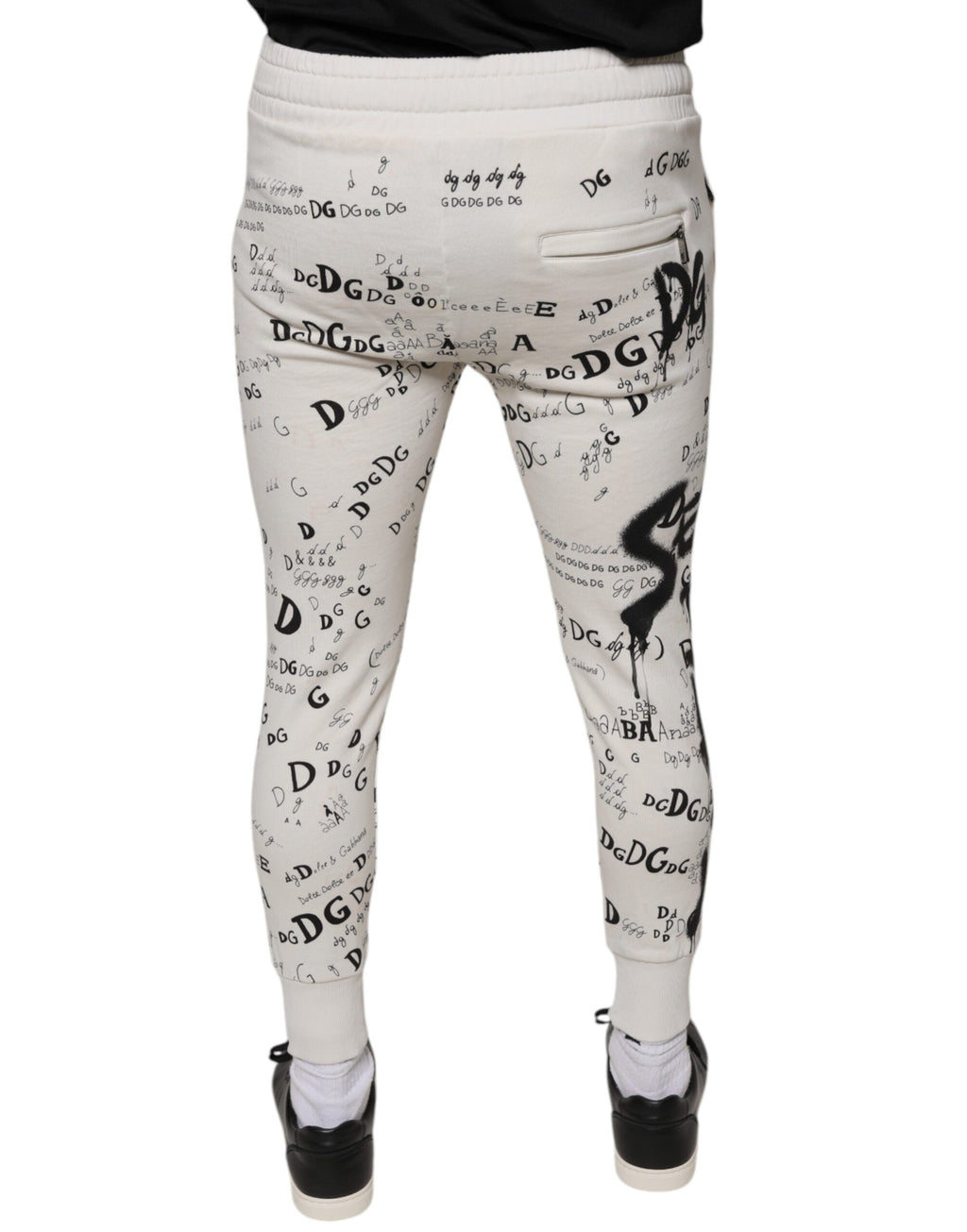 Dolce & Gabbana White Athletic Pants for Men side view