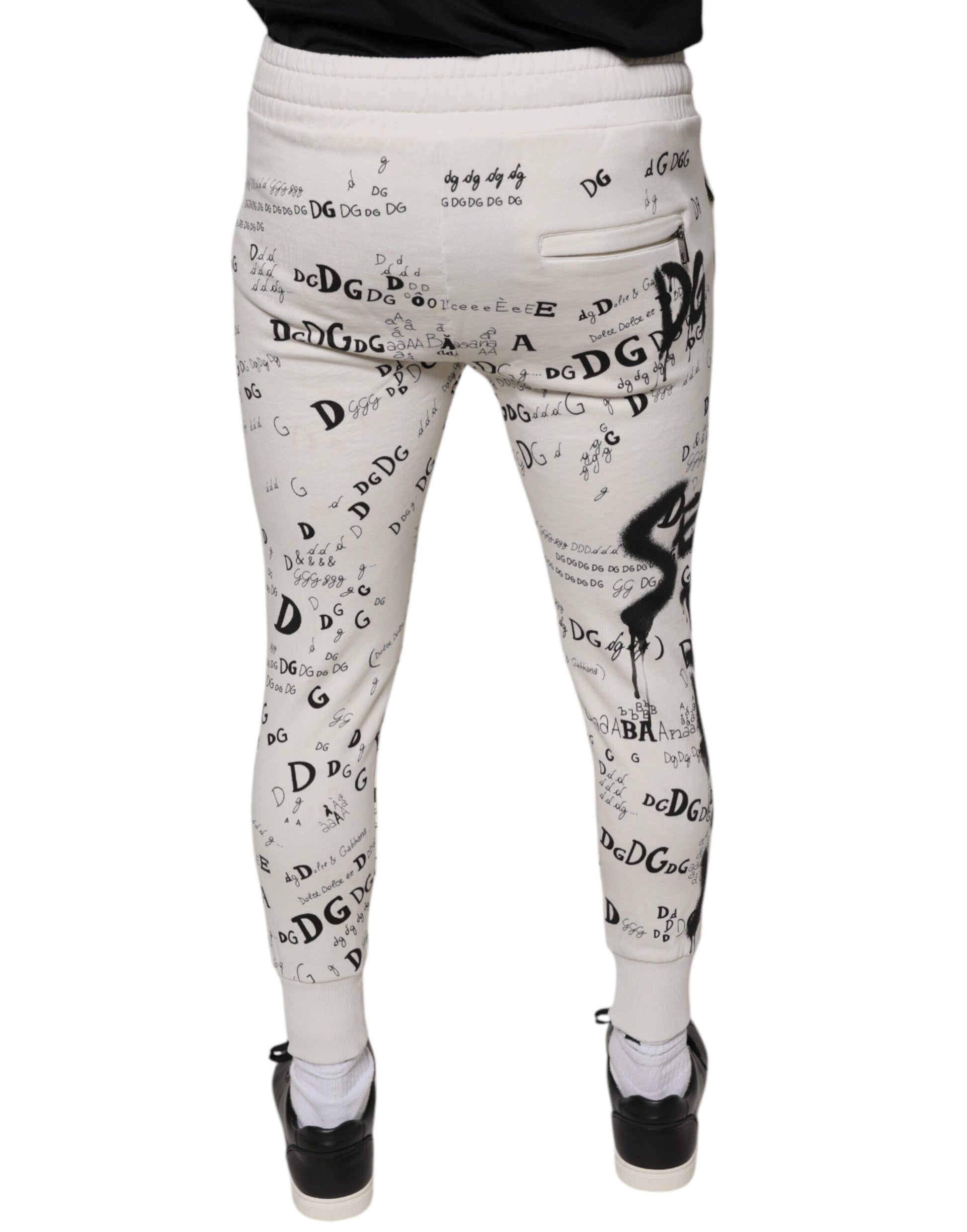 Dolce & Gabbana White Athletic Pants for Men side view