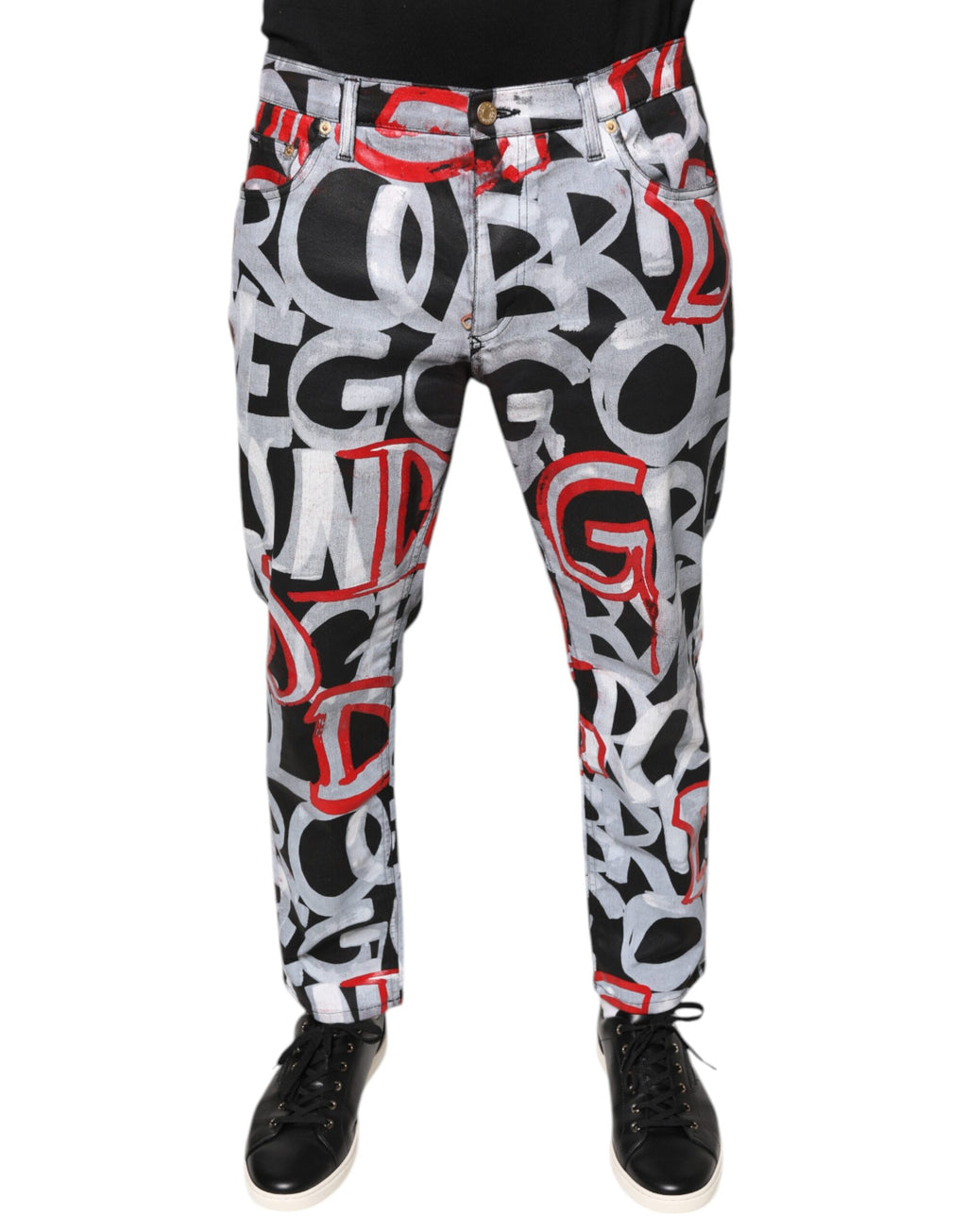 Dolce & Gabbana Multicolor Skinny Jeans for Men