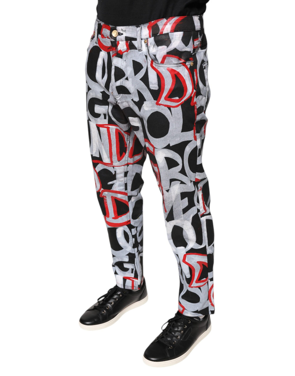 Dolce & Gabbana Multicolor Skinny Jeans for Men detail view