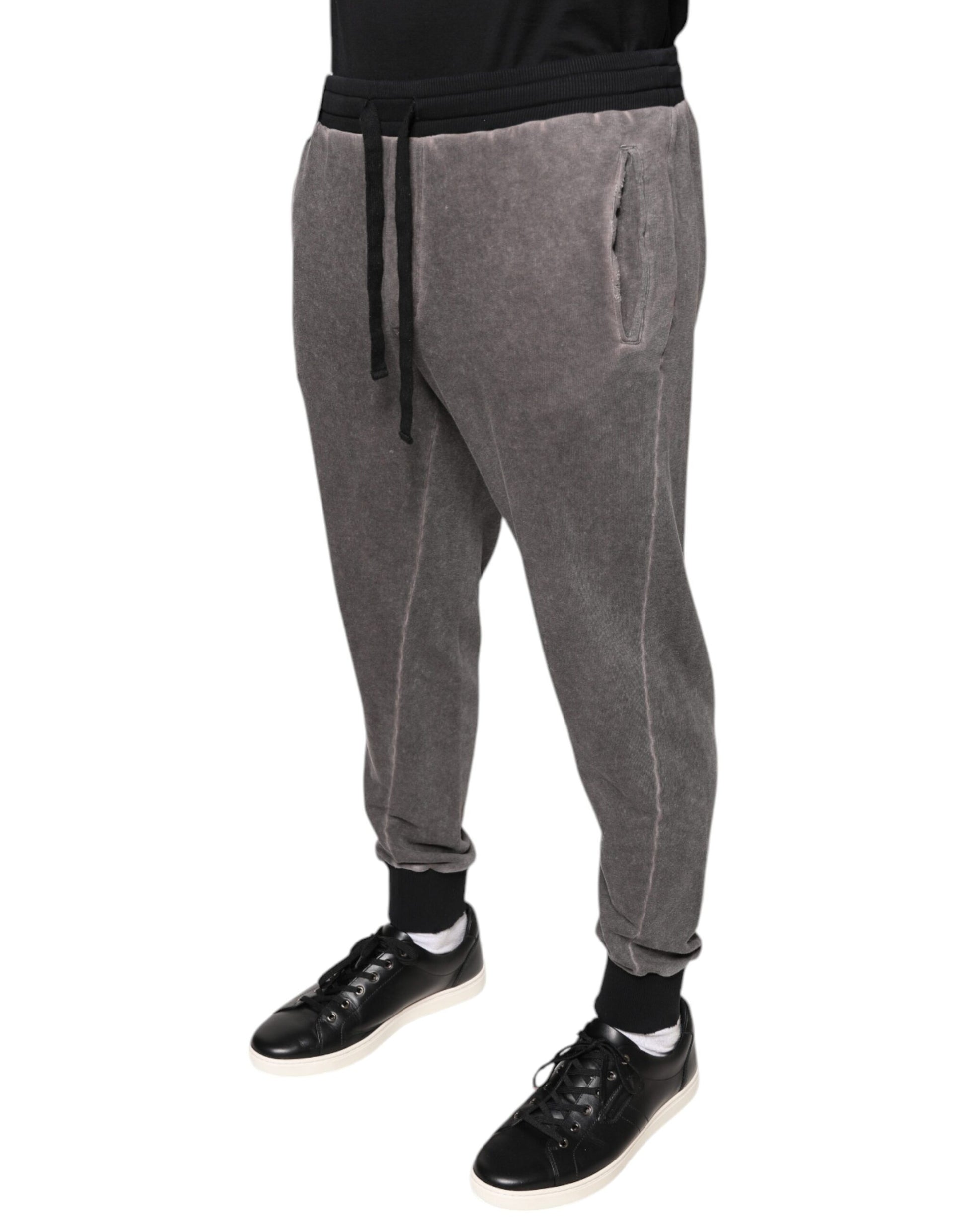 Dolce & Gabbana Grey Athletic Pants for Men detail view