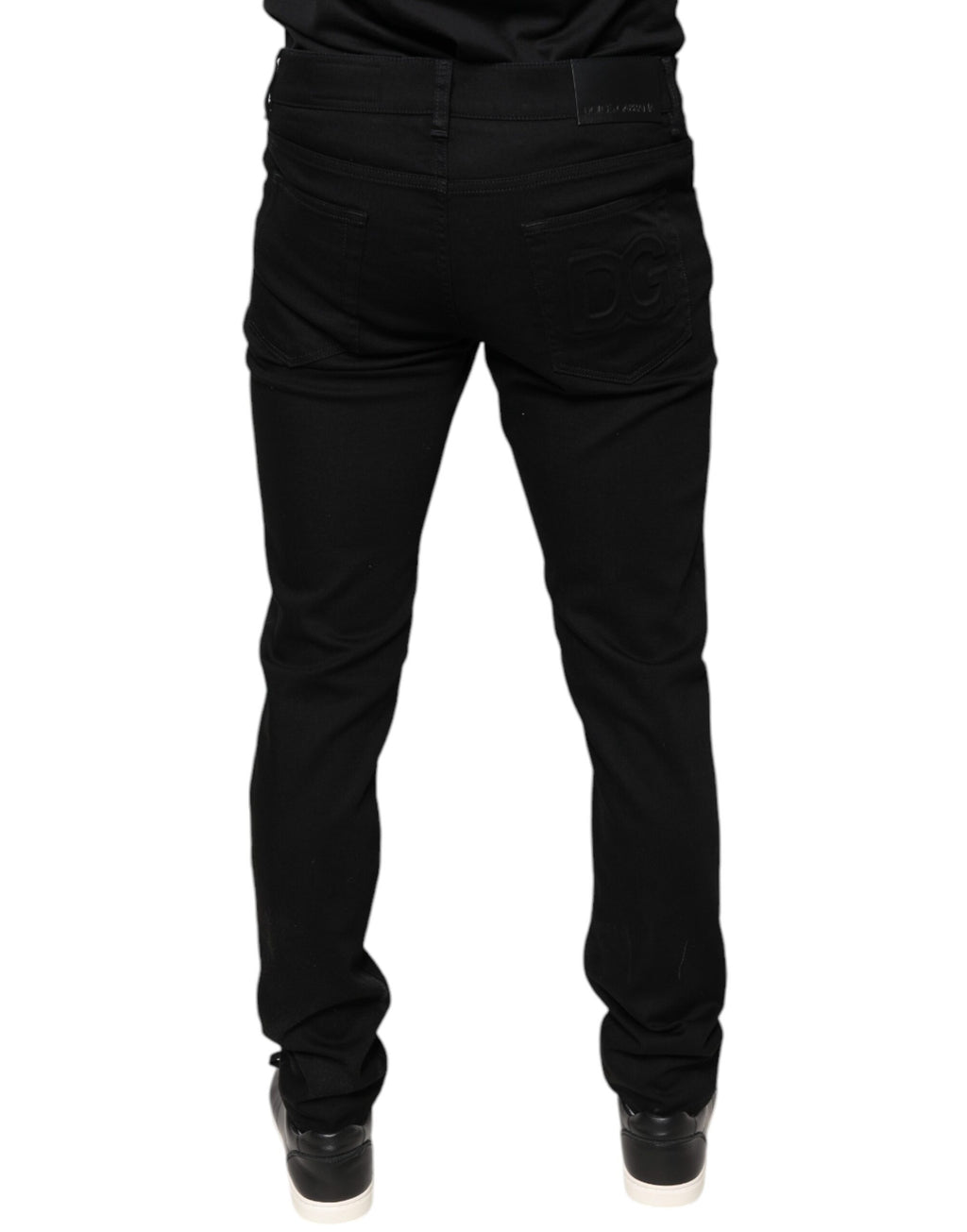 Dolce & Gabbana Black Skinny Jeans for Men side view