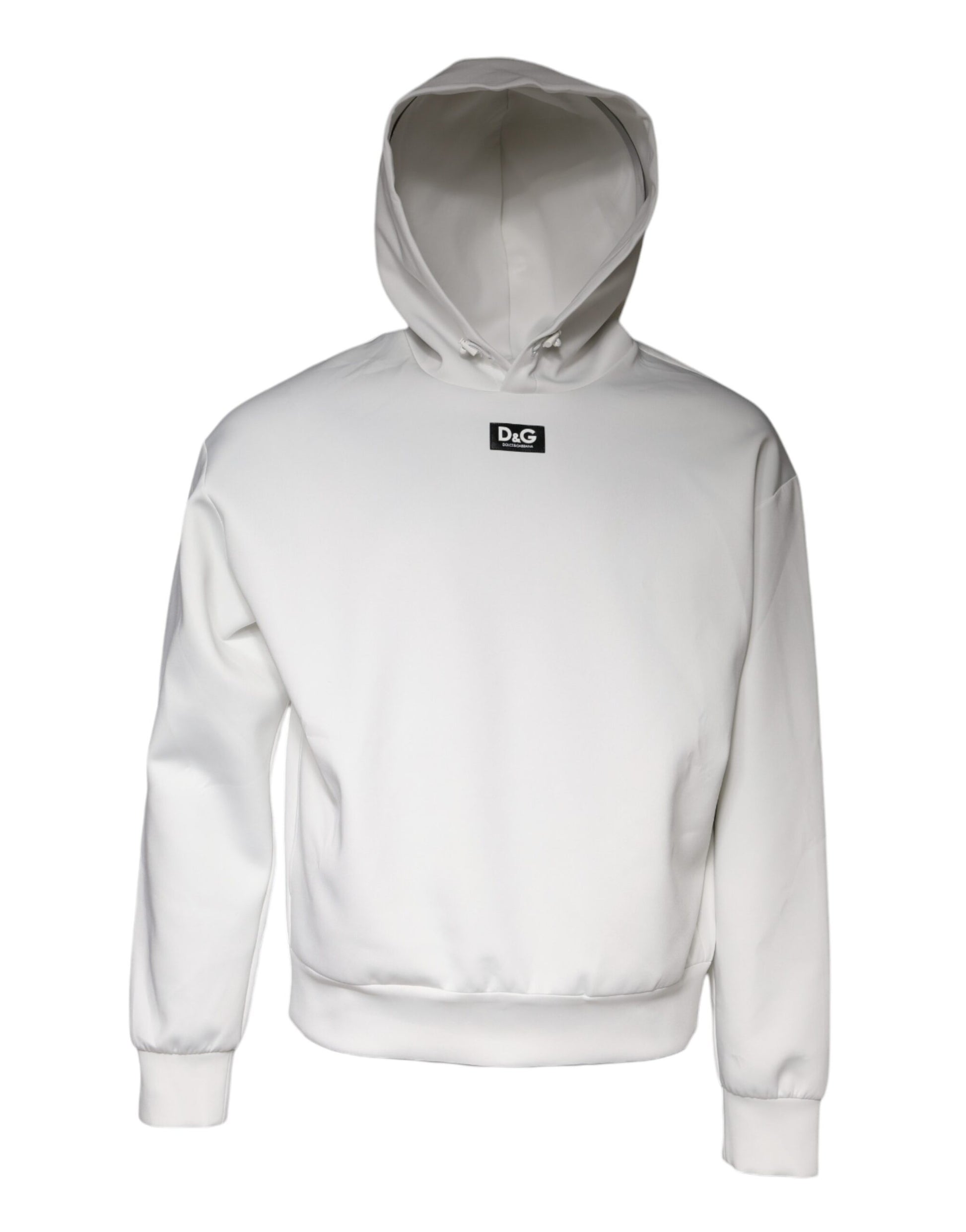 Dolce & Gabbana Sweat-shirt à capuche blanc avec logo D&G pour homme