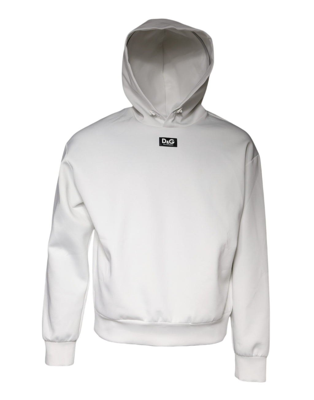 Dolce & Gabbana Sweat-shirt à capuche blanc avec logo D&G pour homme