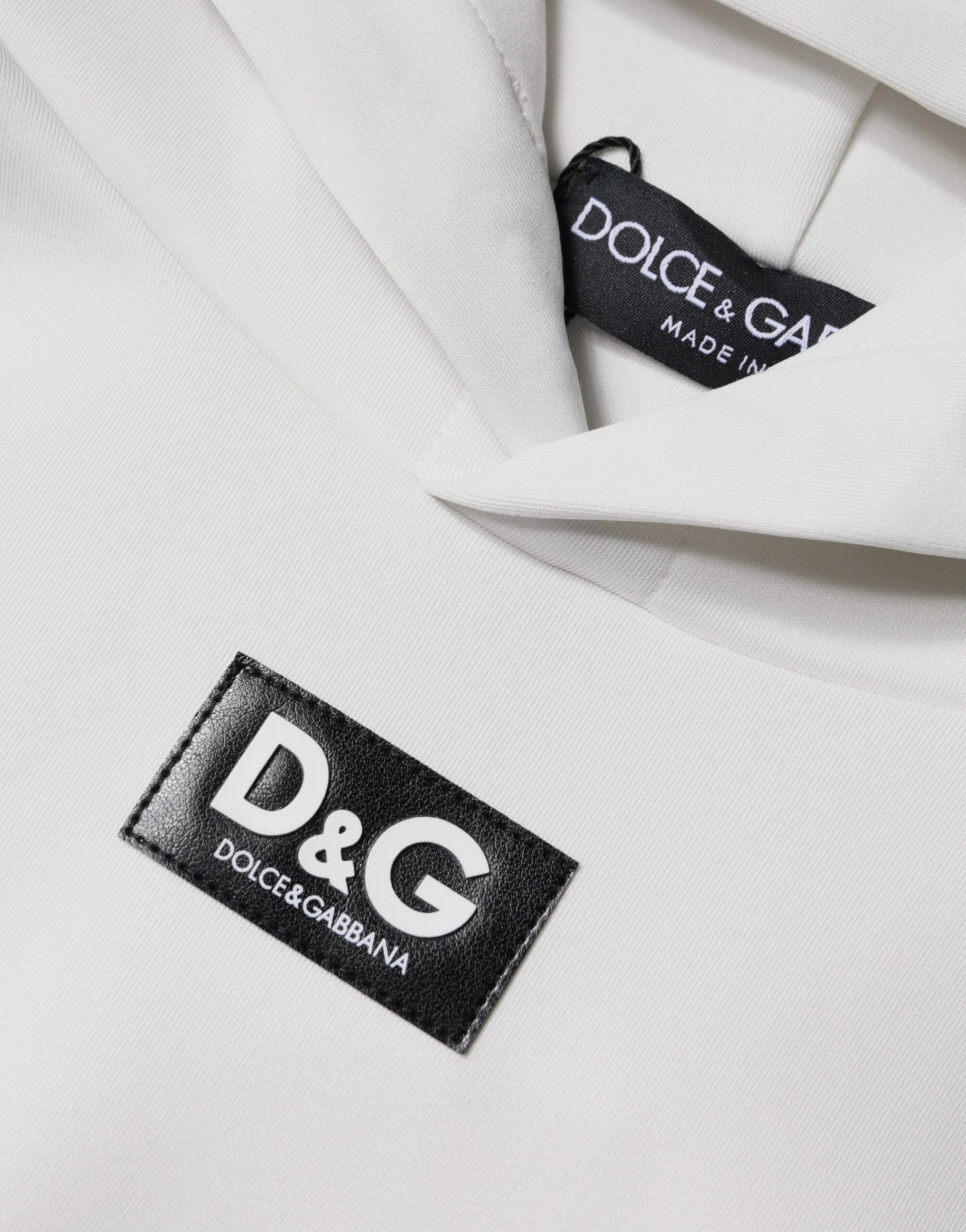 Dolce & Gabbana Sweat-shirt à capuche blanc avec logo D&G pour homme