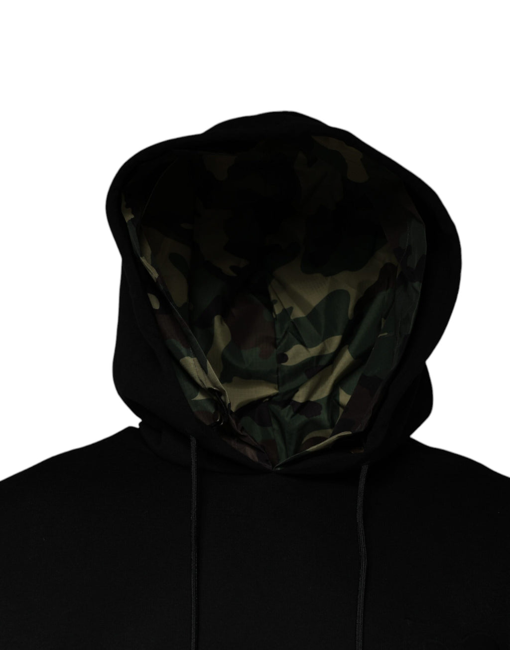 Dolce & Gabbana Black Hoodie for Men detail view