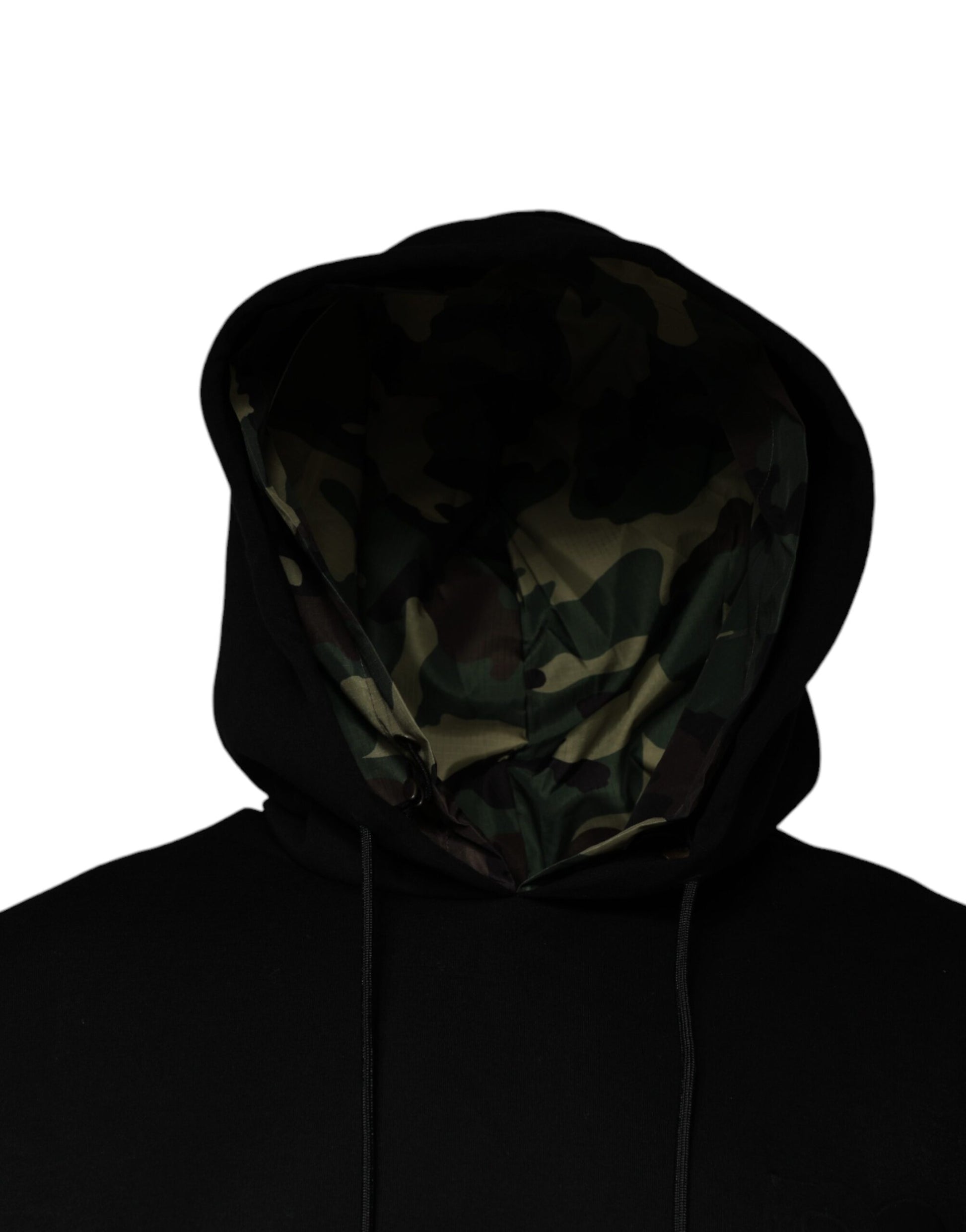 Dolce & Gabbana Black Hoodie for Men detail view