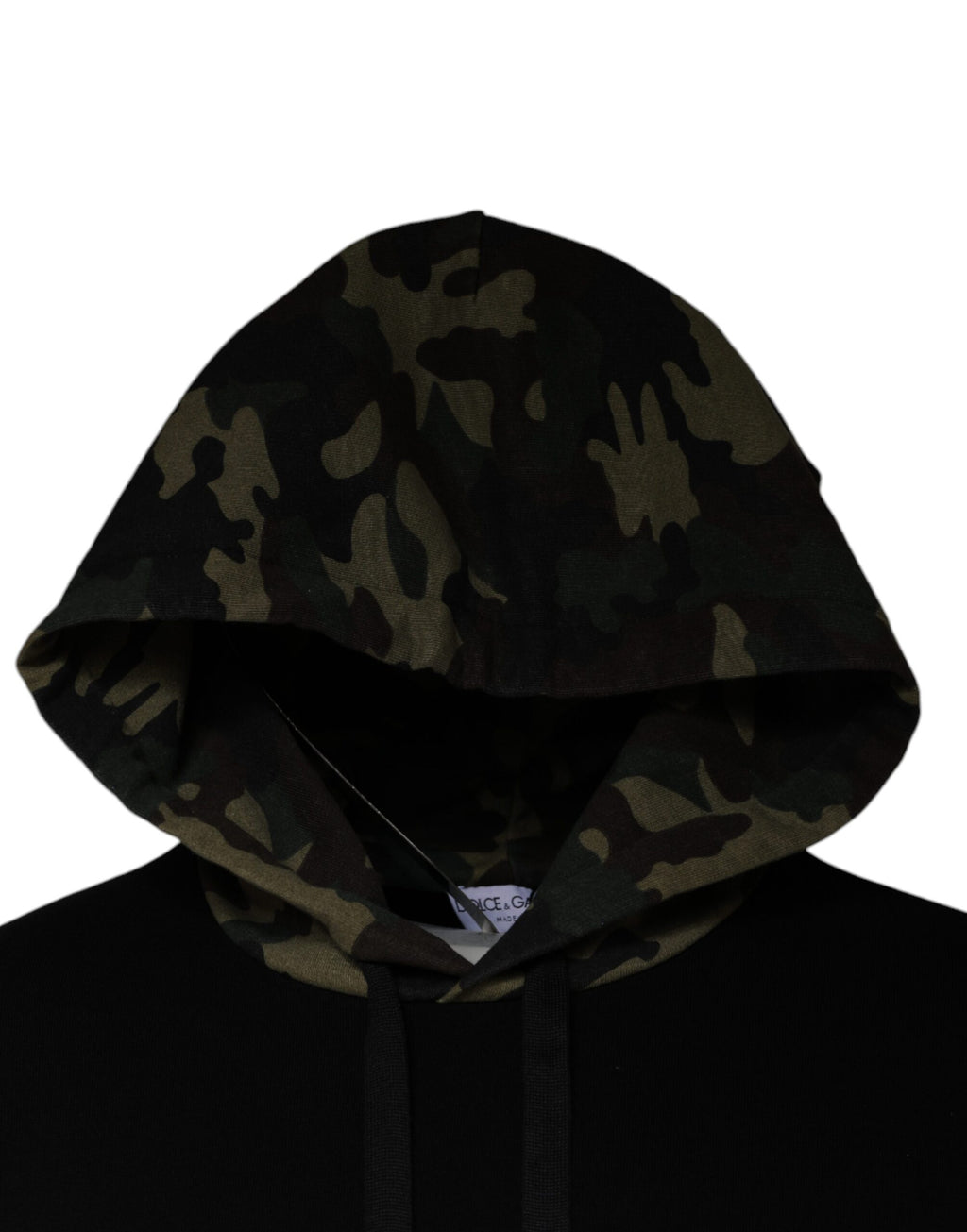 Dolce & Gabbana Black Hoodie for Men detail view
