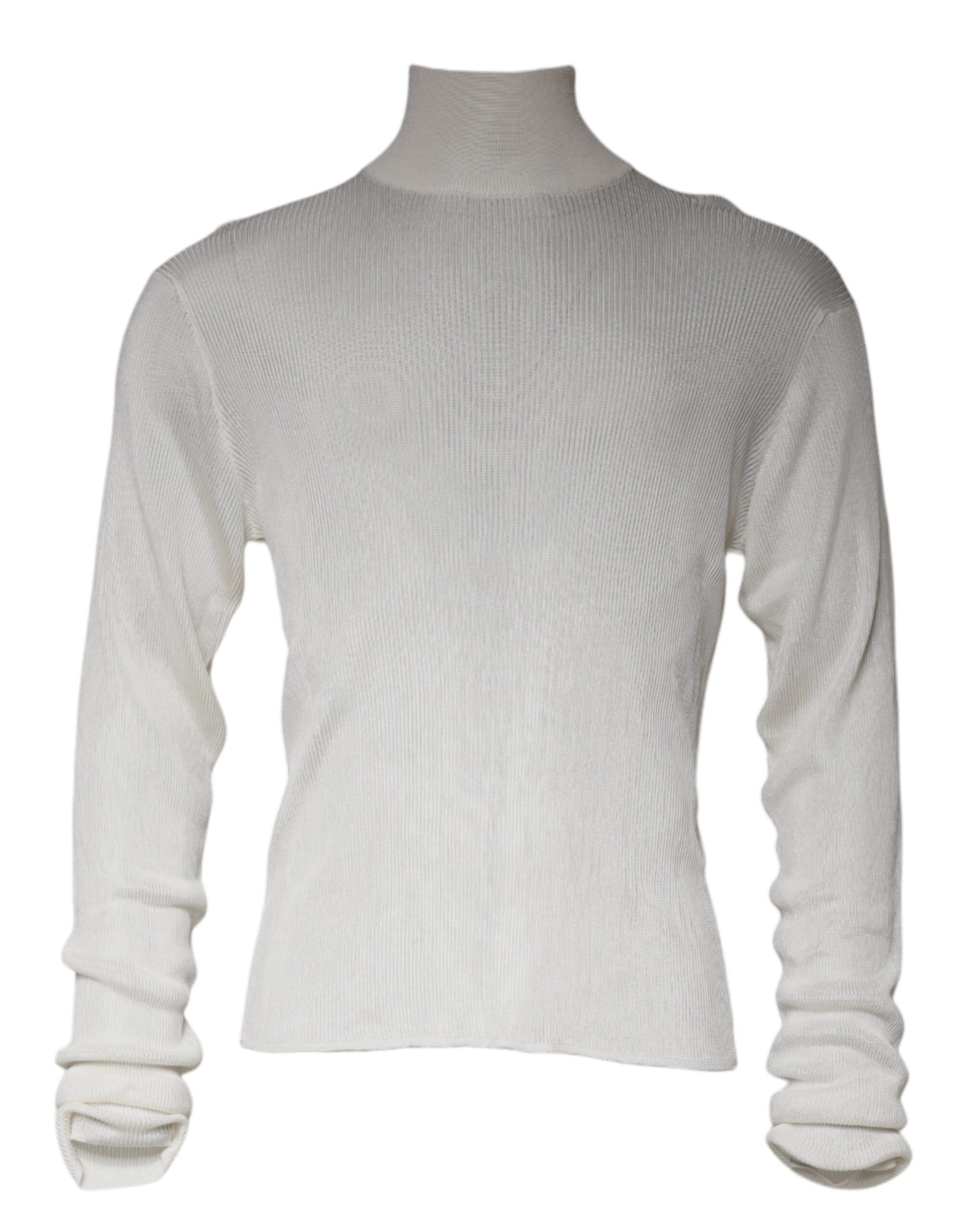 Dolce & Gabbana White Turtleneck for Men