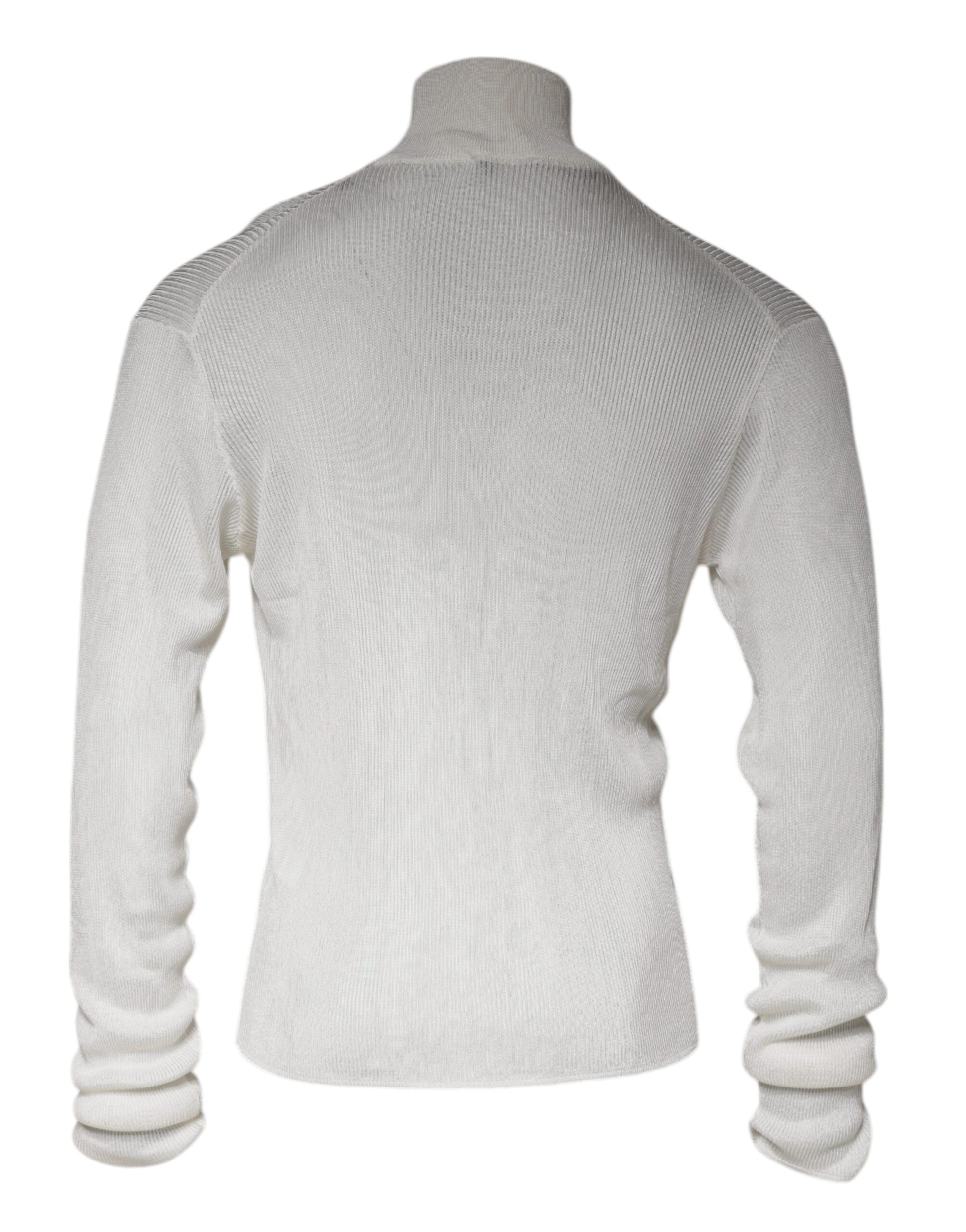 Dolce & Gabbana White Turtleneck for Men additional view