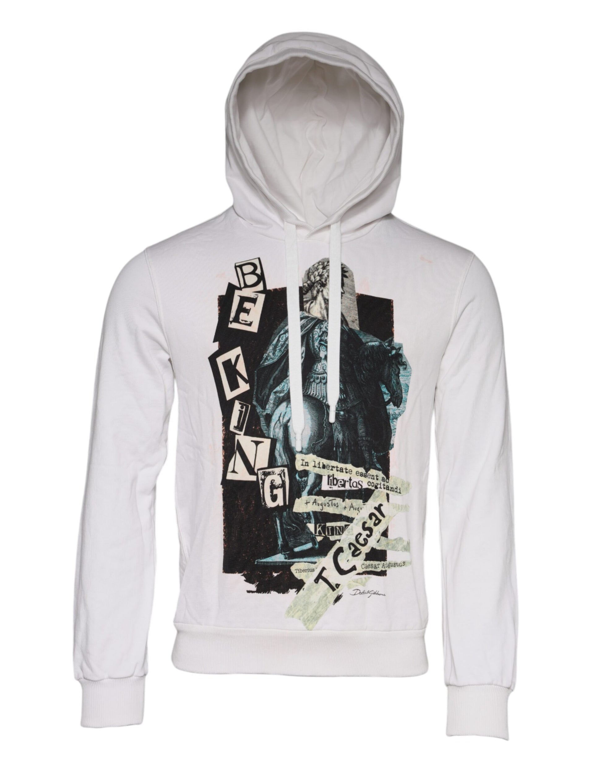 Dolce & Gabbana White Hoodie for Men