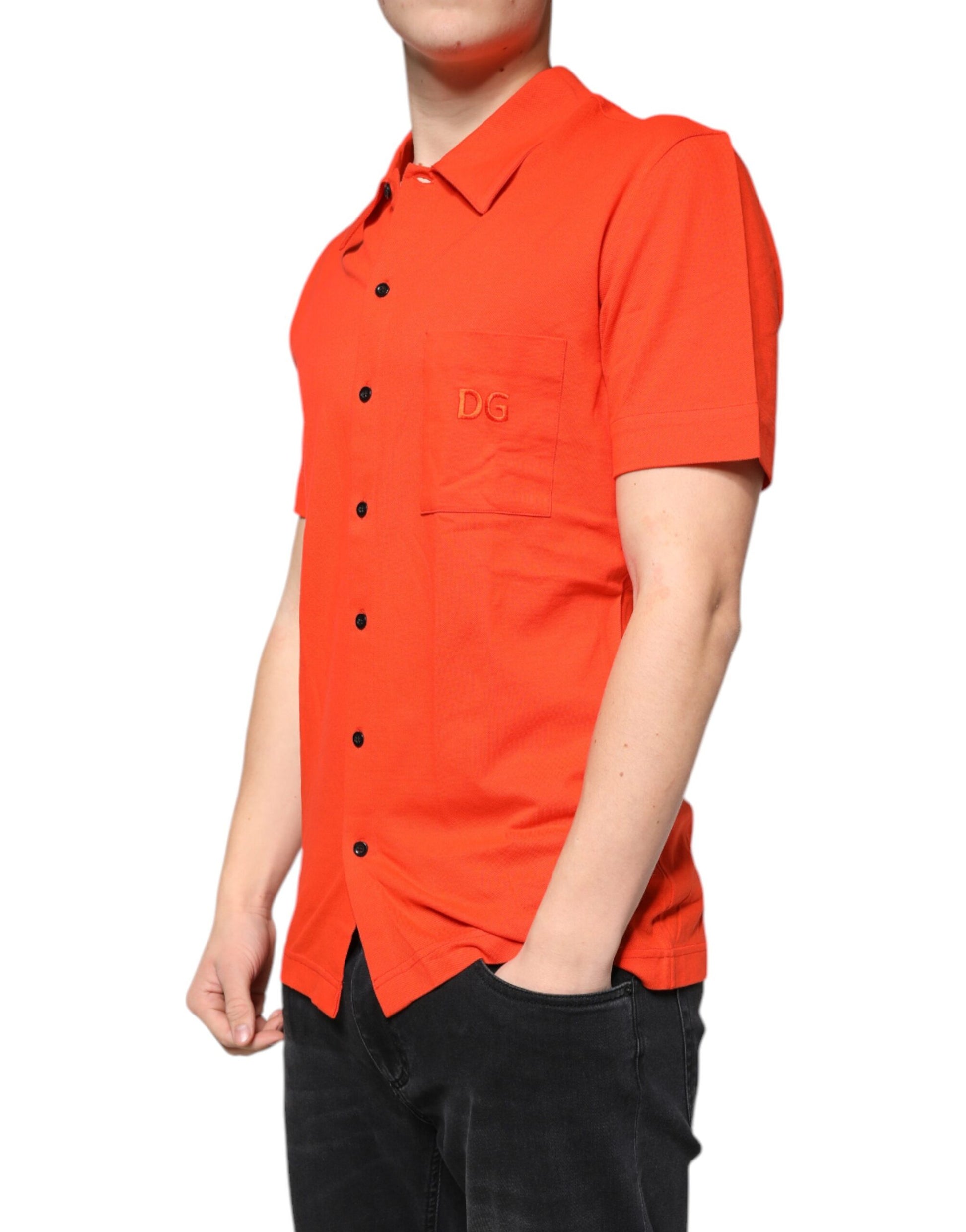 Dolce & Gabbana Orange Shortsleeve for Men detail view