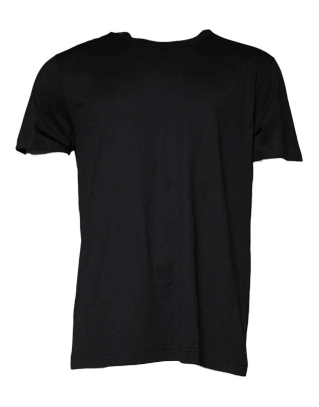 T-shirt Dolce & Gabbana en coton noir à manches courtes et col rond