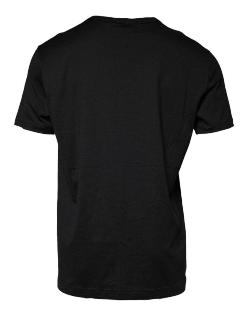 T-shirt Dolce & Gabbana en coton noir à manches courtes et col rond