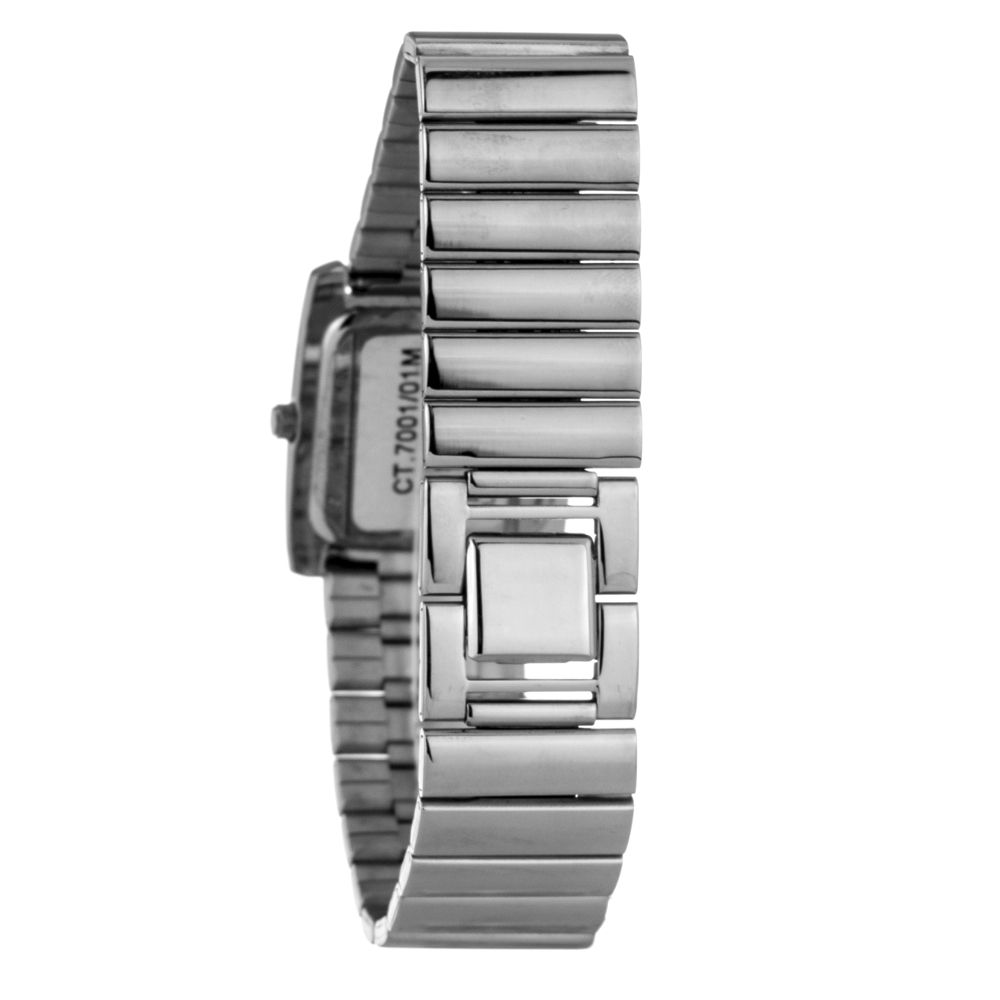 Montre de soirée Chronotech en acier inoxydable argenté