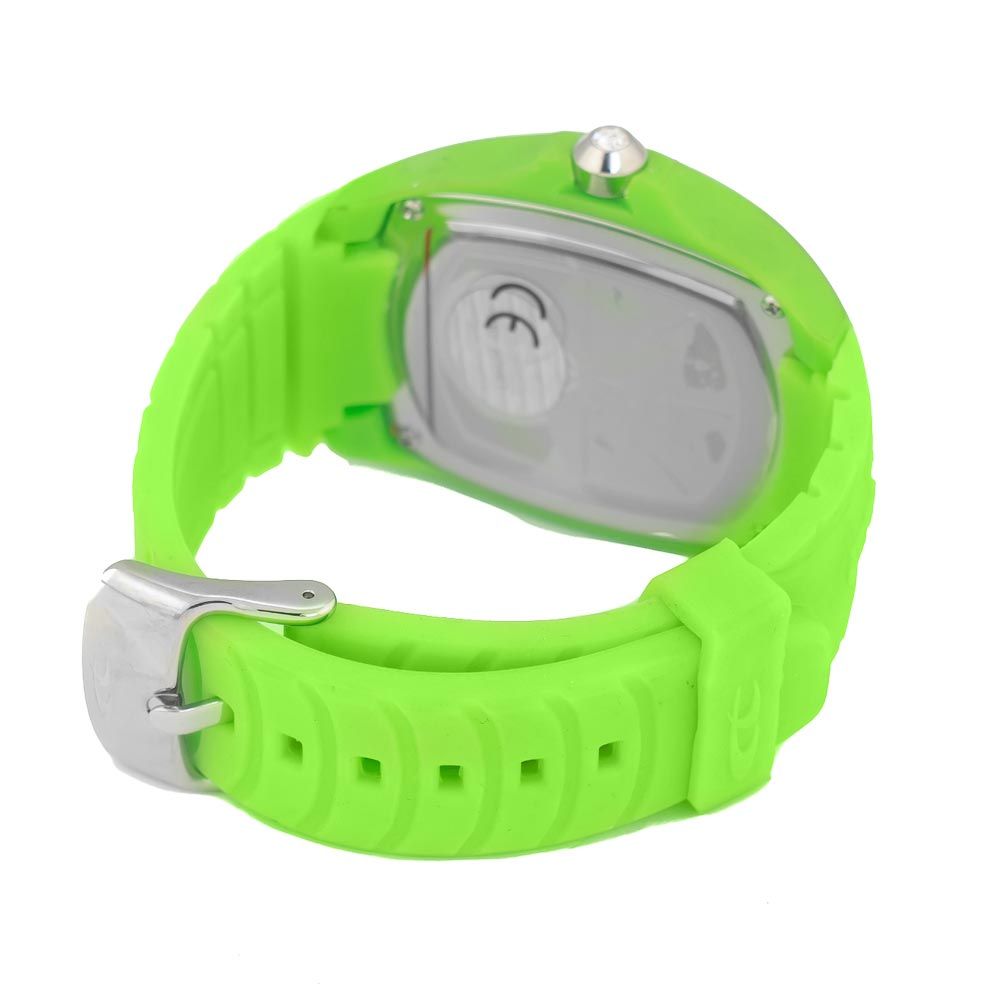 Montre Chronotech Bicolore à Bracelet en Caoutchouc