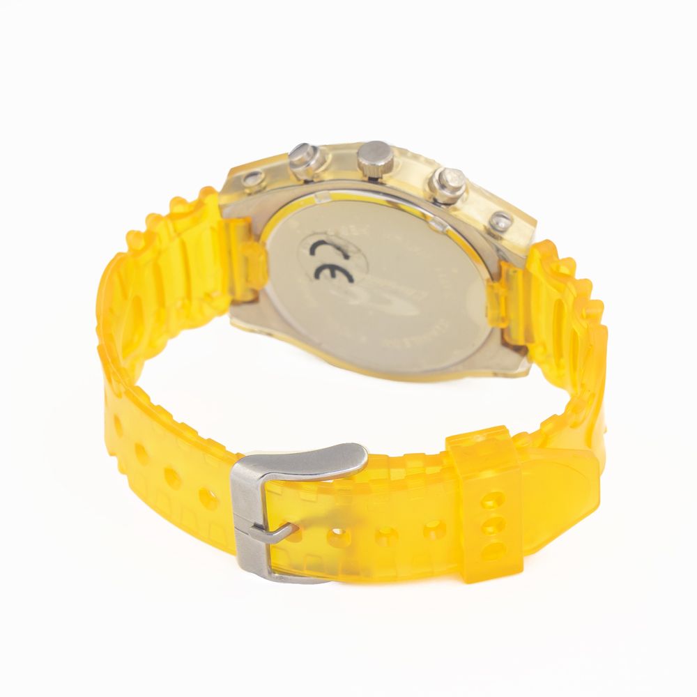 Montre sport Chronotech bicolore en caoutchouc