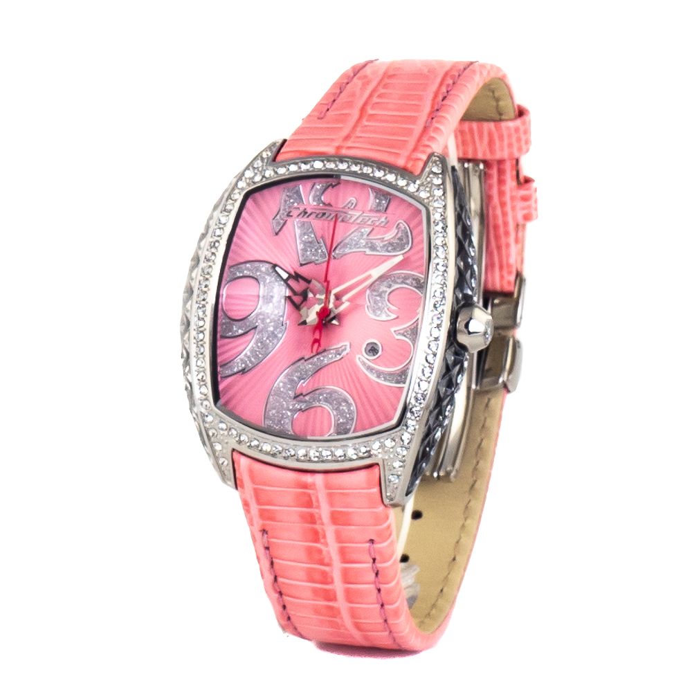 Montre habillée Chronotech en cuir multicolore