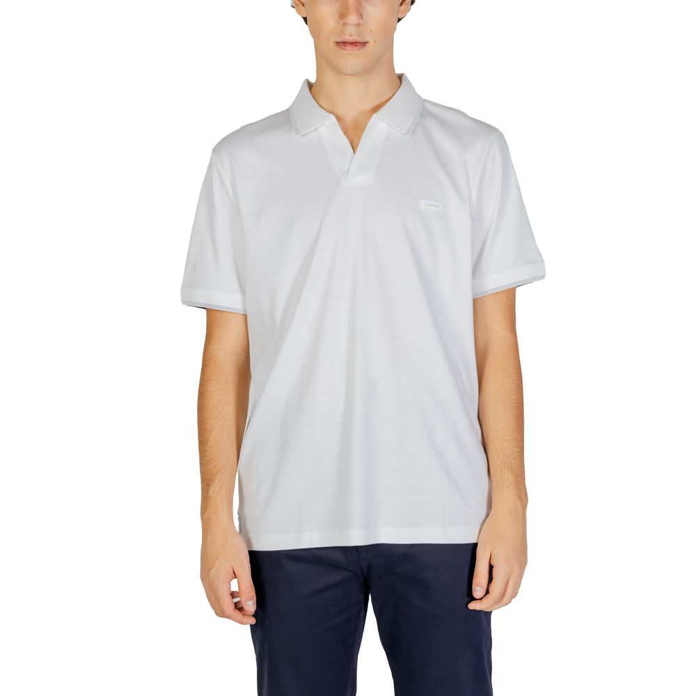 Calvin Klein Jeans White Polo Shirt for Men