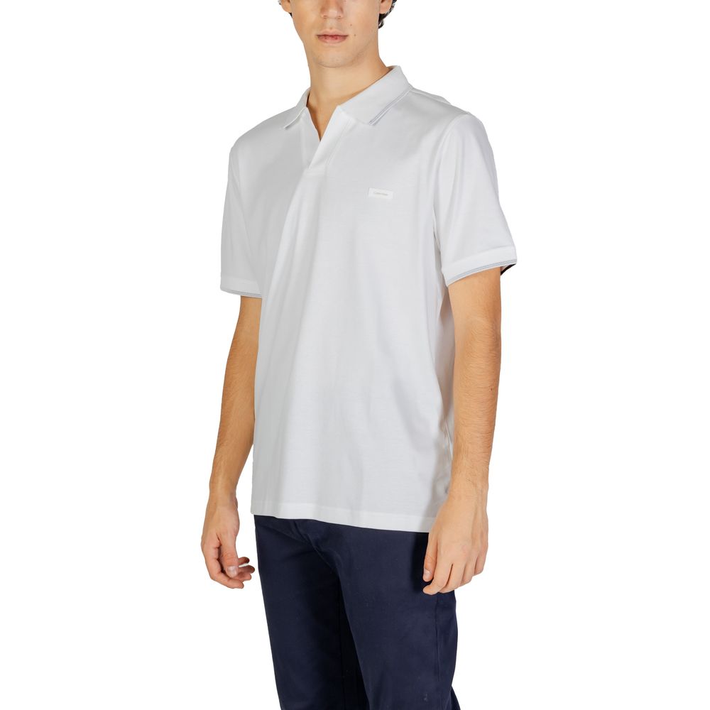 Calvin Klein Jeans White Polo Shirt for Men detail view