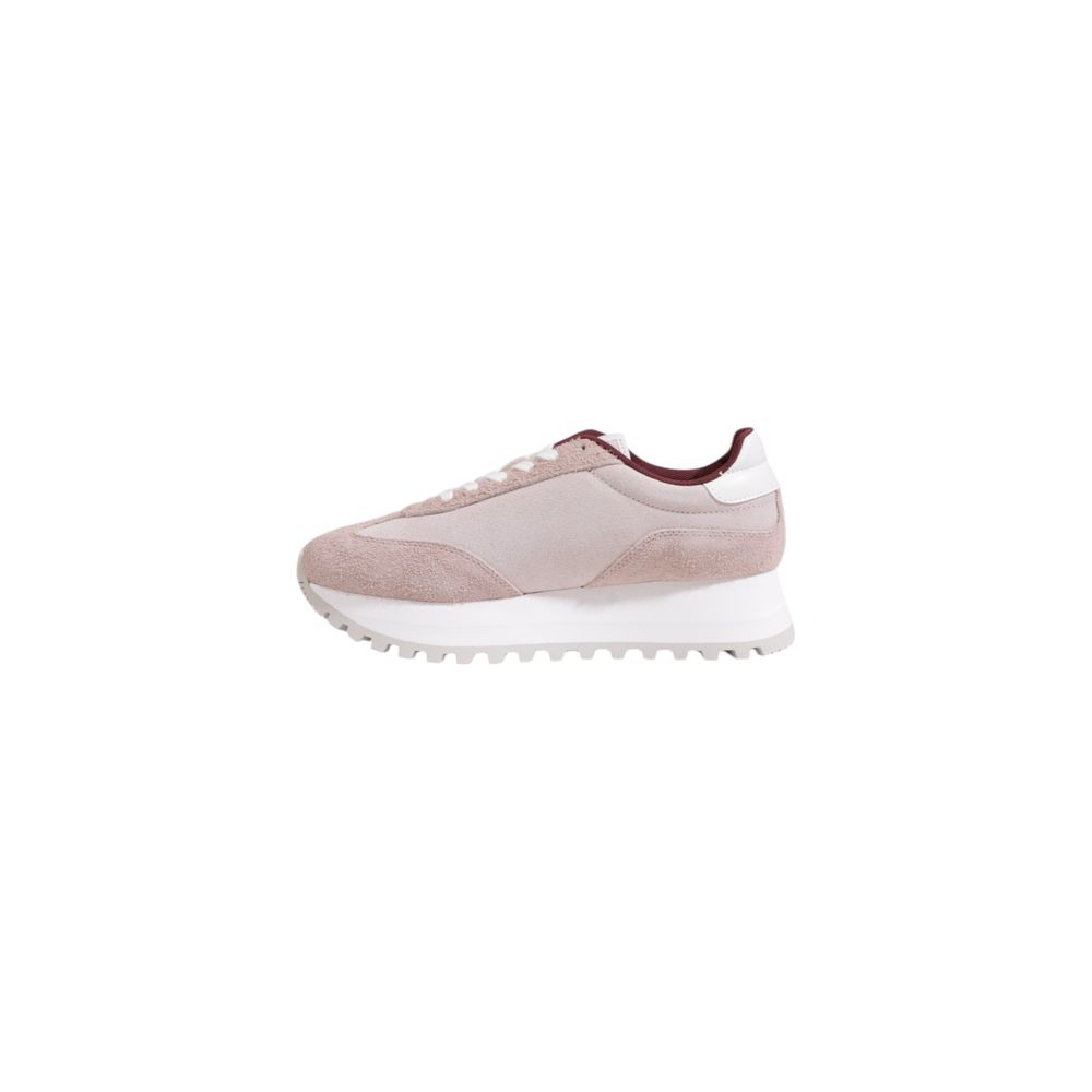 Baskets basses en cuir violet Calvin Klein Jeans