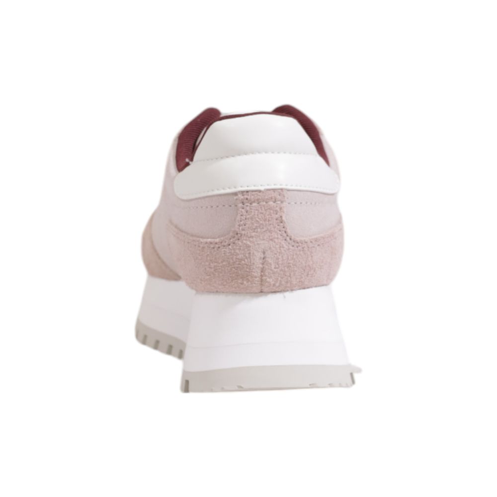 Baskets basses en cuir violet Calvin Klein Jeans