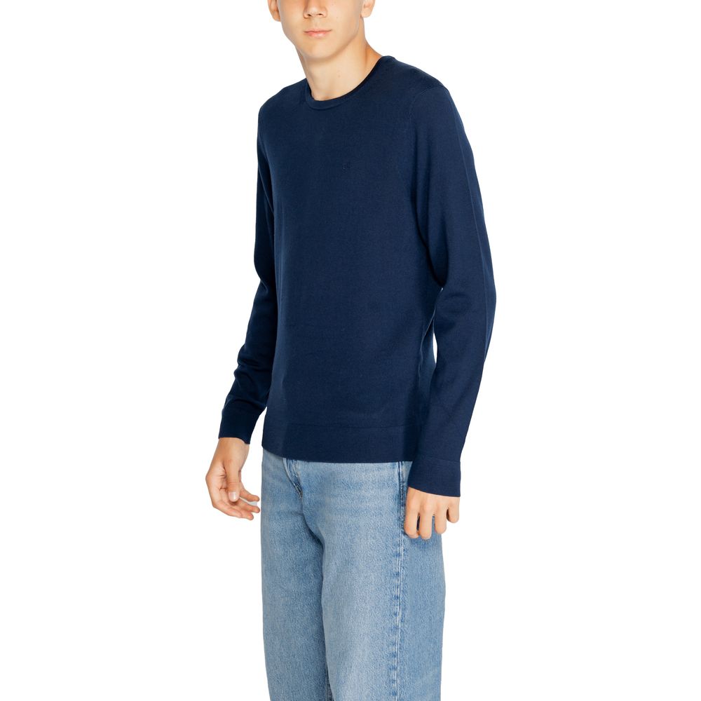 Sweat-shirt Calvin Klein en laine recyclée bleue