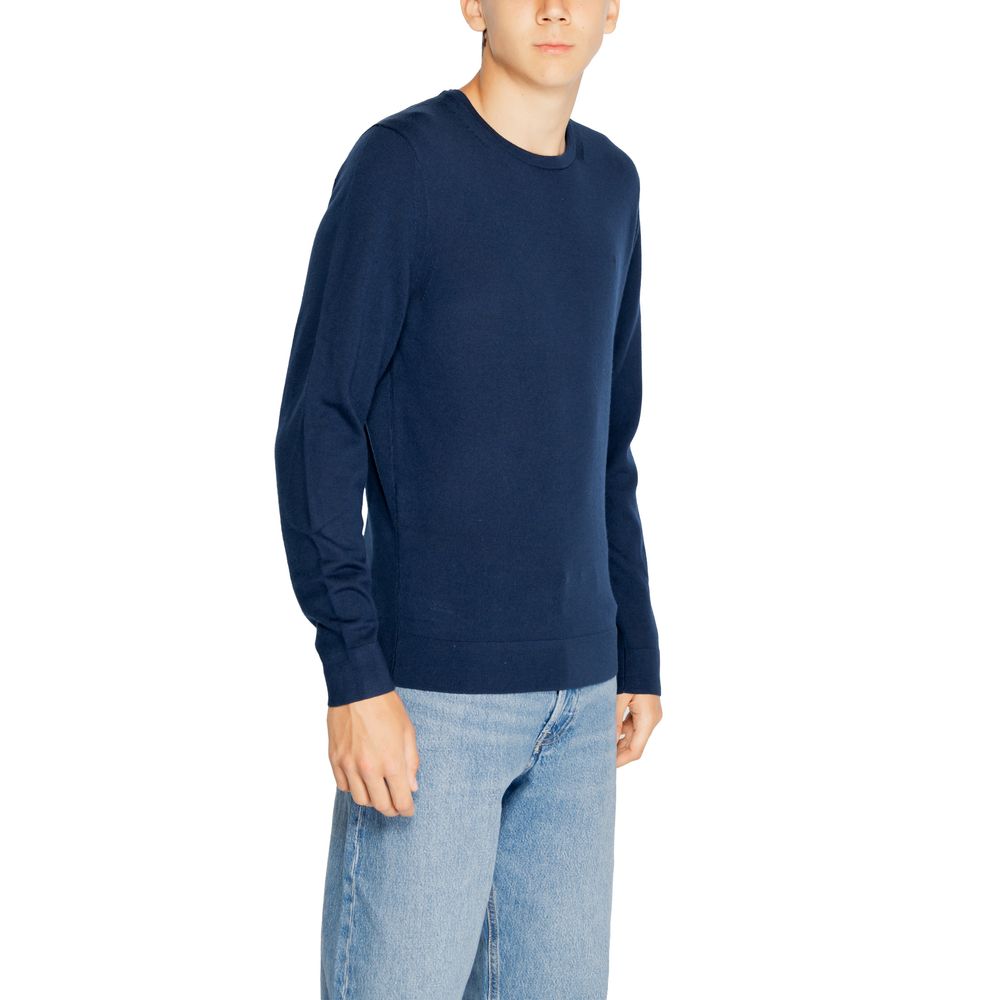 Sweat-shirt Calvin Klein en laine recyclée bleue