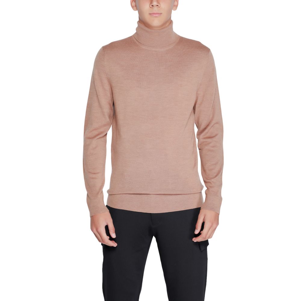 Calvin Klein Col roulé en laine beige