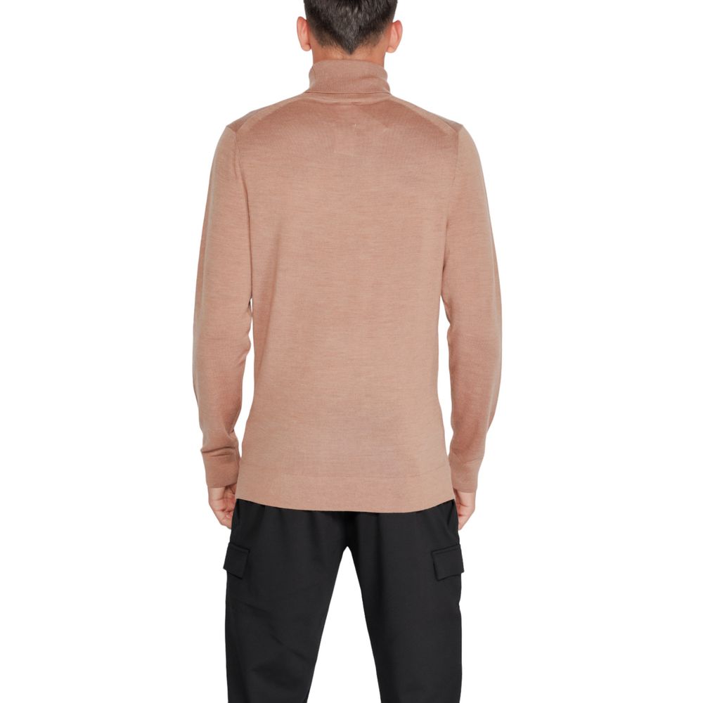 Calvin Klein Col roulé en laine beige