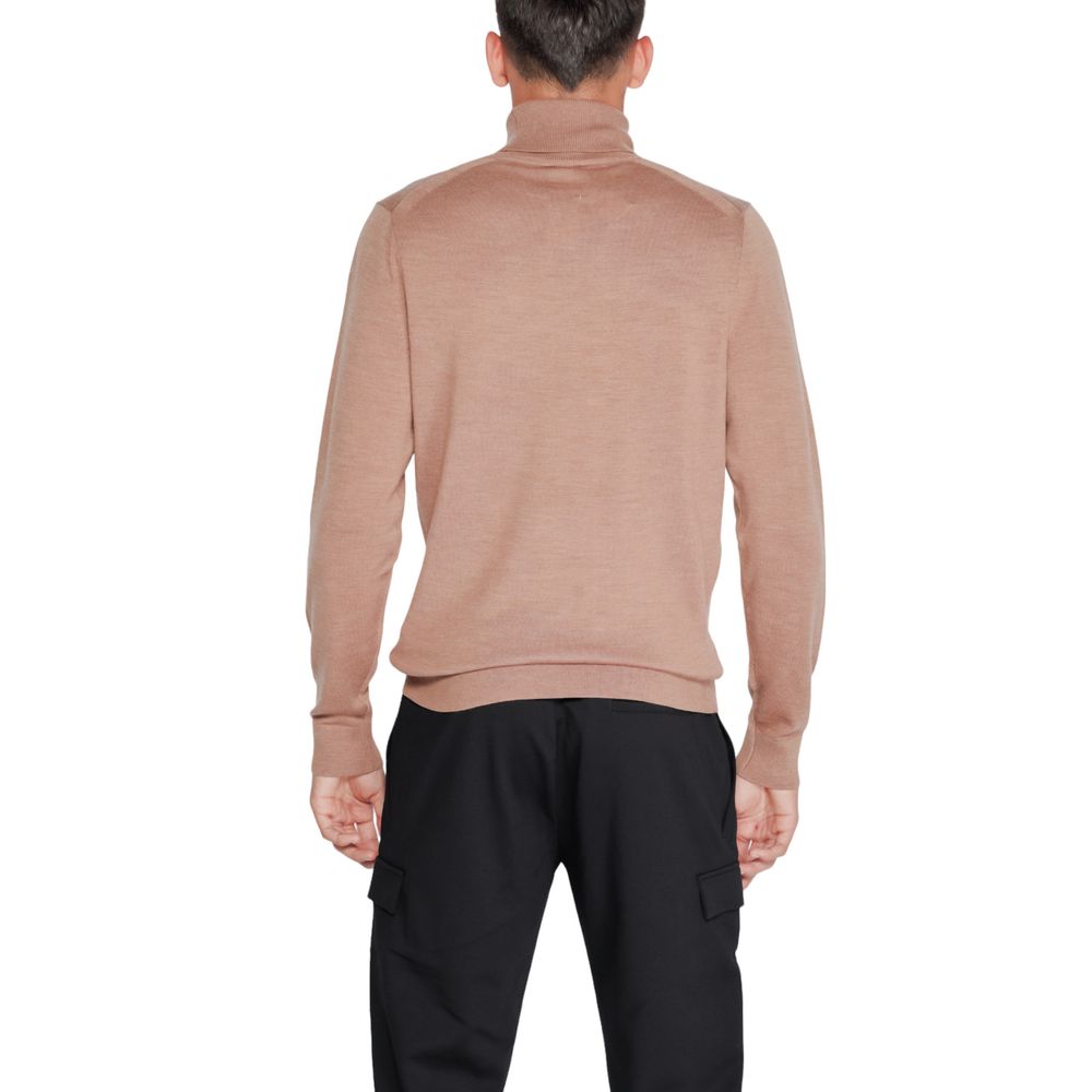 Calvin Klein Col roulé en laine beige
