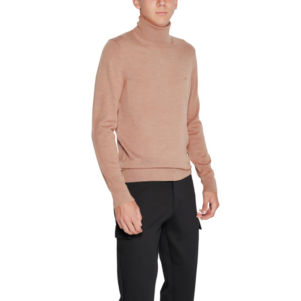 Calvin Klein Col roulé en laine beige