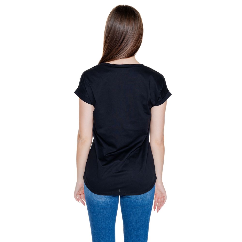 Vila Clothes Black T-Shirt for Women alternate view