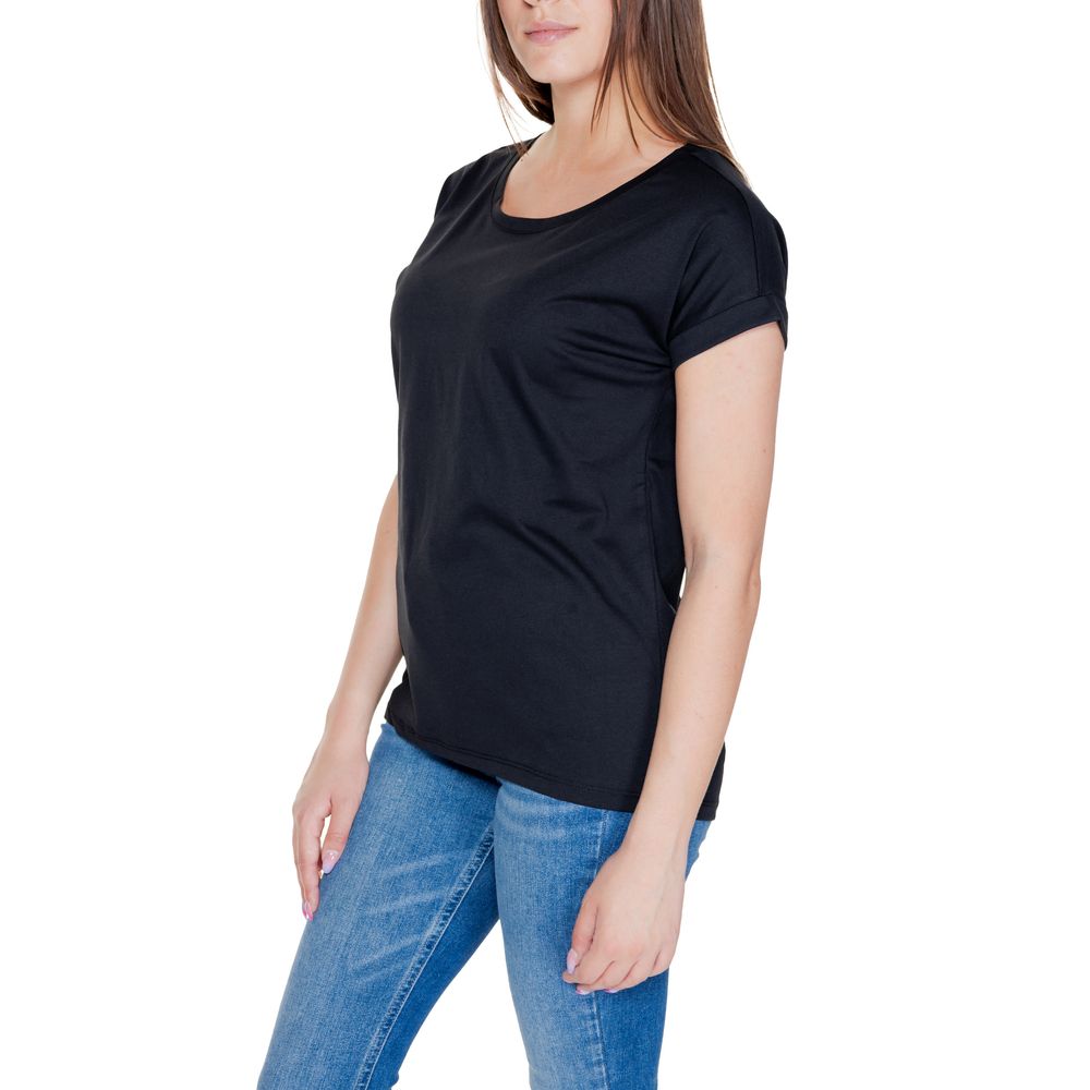 Vila Clothes Black T-Shirt for Women detail view