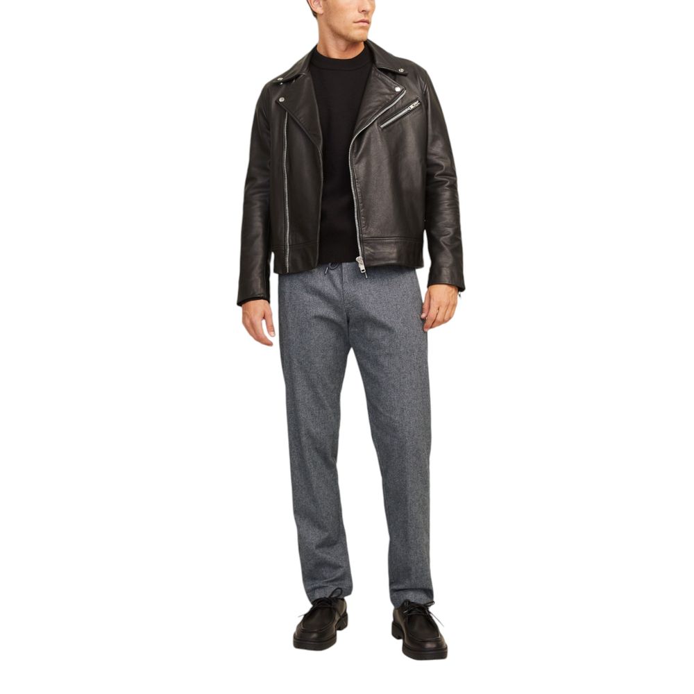 Jack Jones Grey Casual Pants for Men detail view