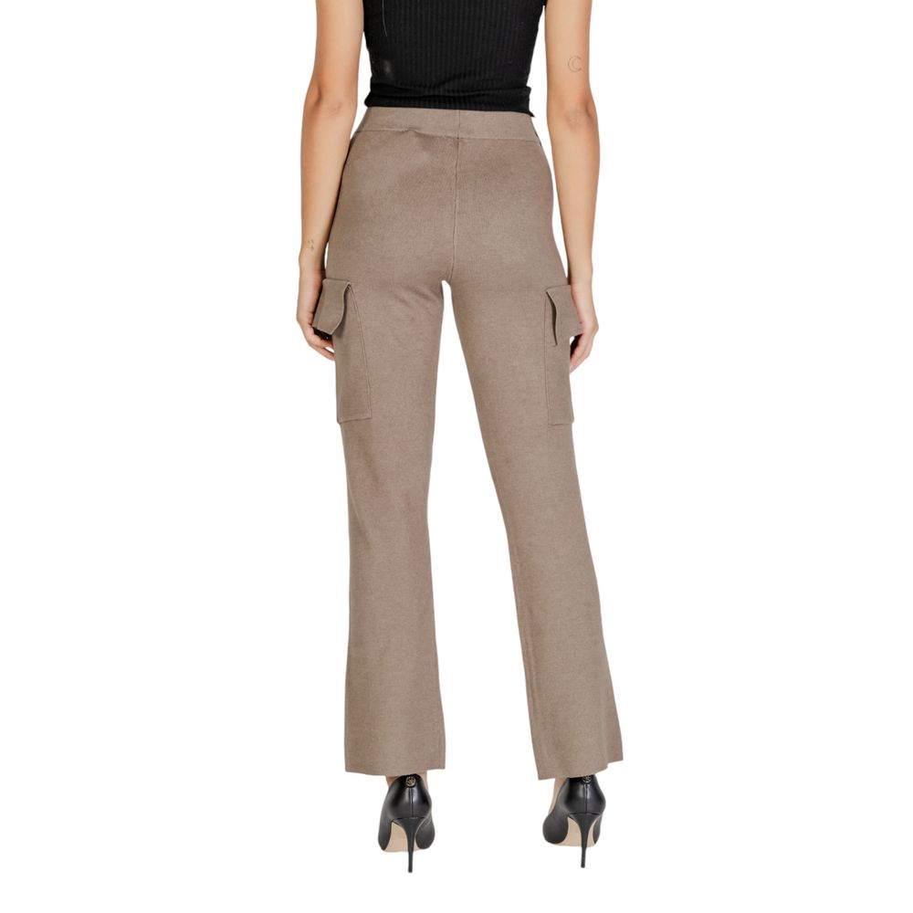 Vila Clothes Beige Cargo Pants for Women alternate view