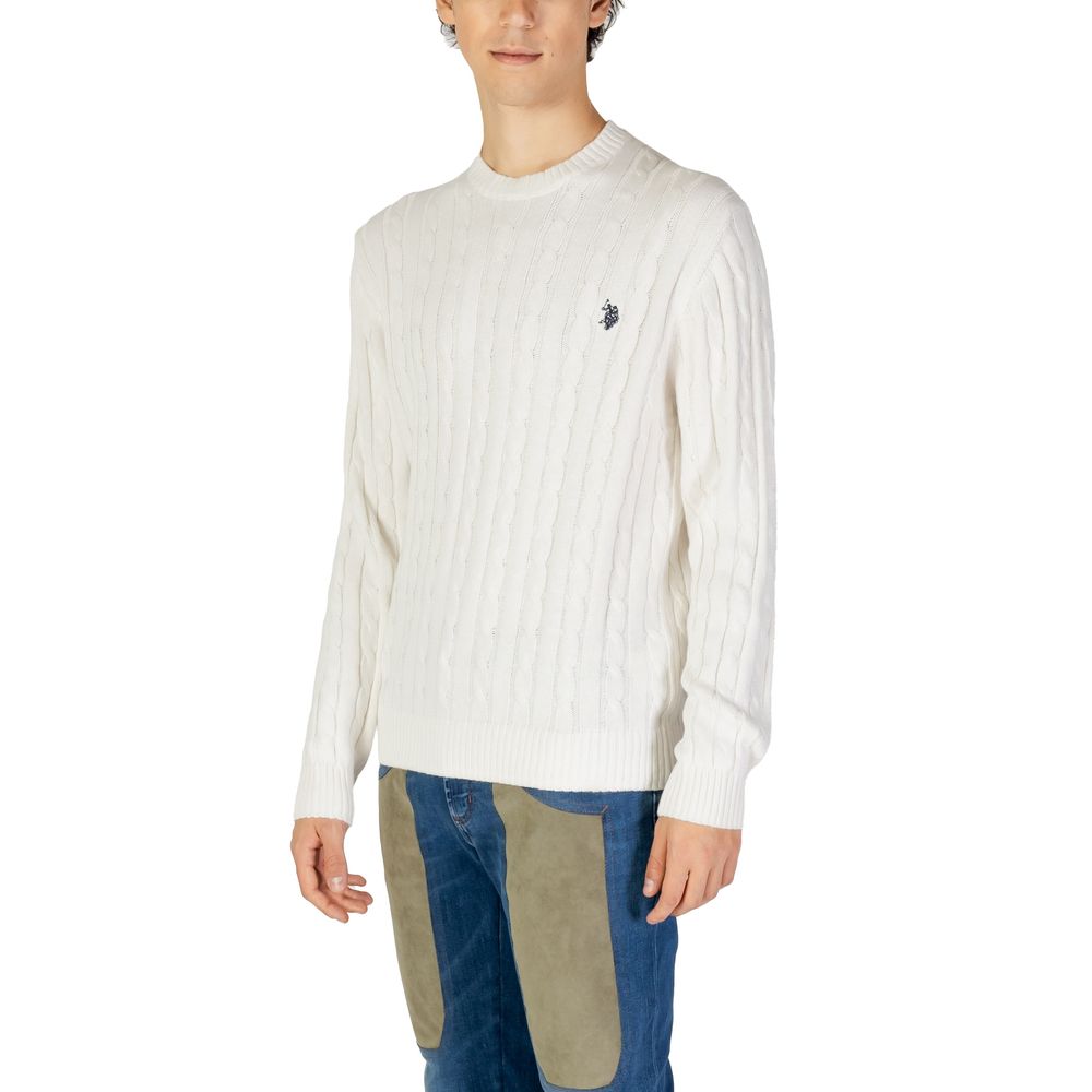 U.S. POLO ASSN. Sweat-shirt en coton blanc