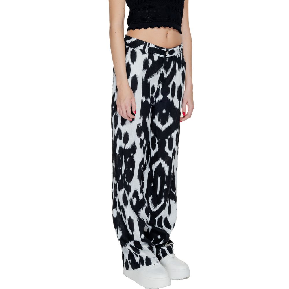 Street One Black Casual Pants for Women side view