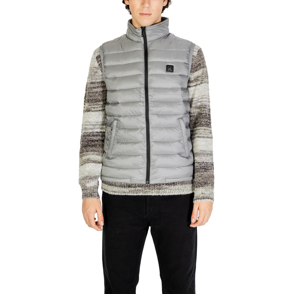 Gianni Lupo Grey Sleeveless Jacket for Men