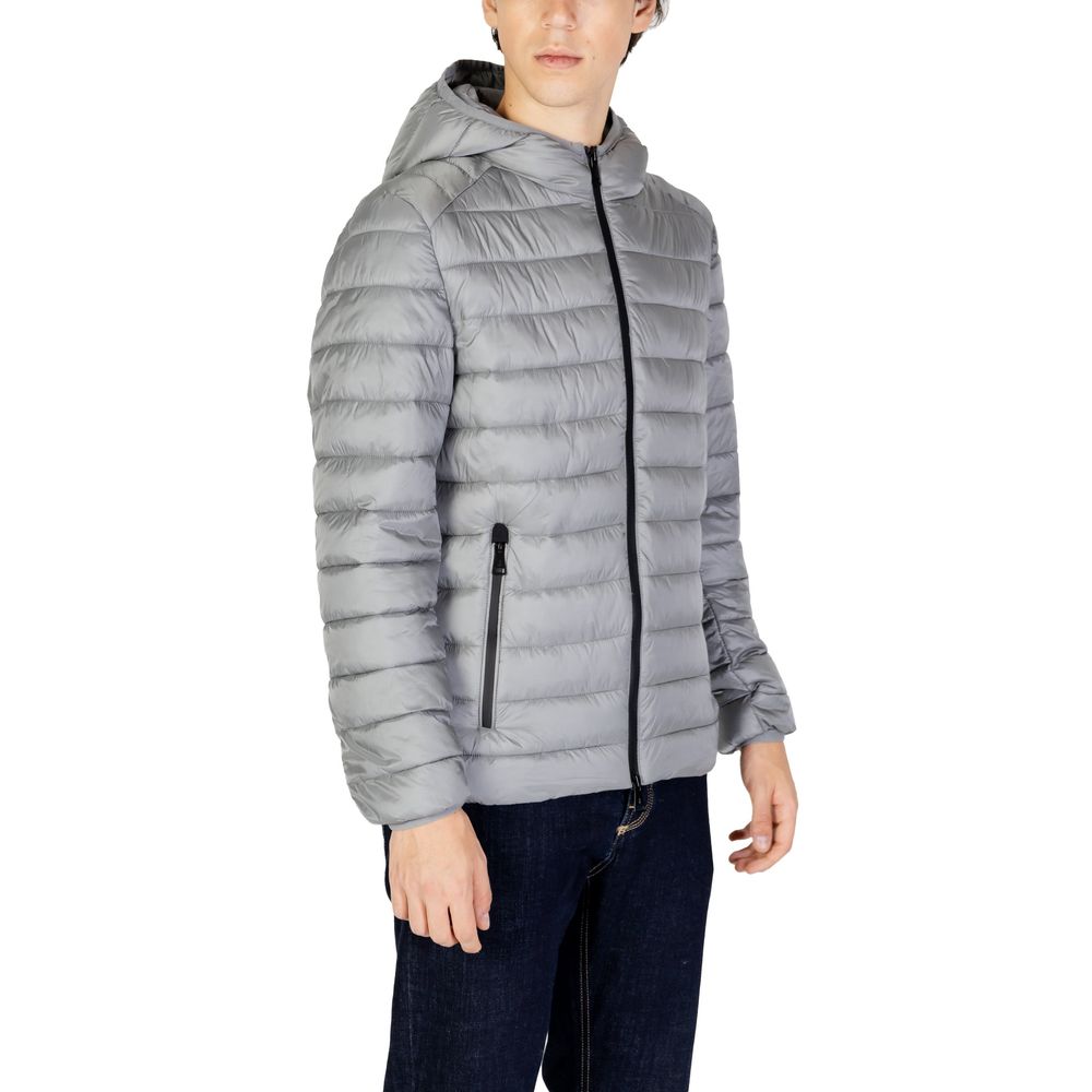 Gianni Lupo Grey Coat for Men side view