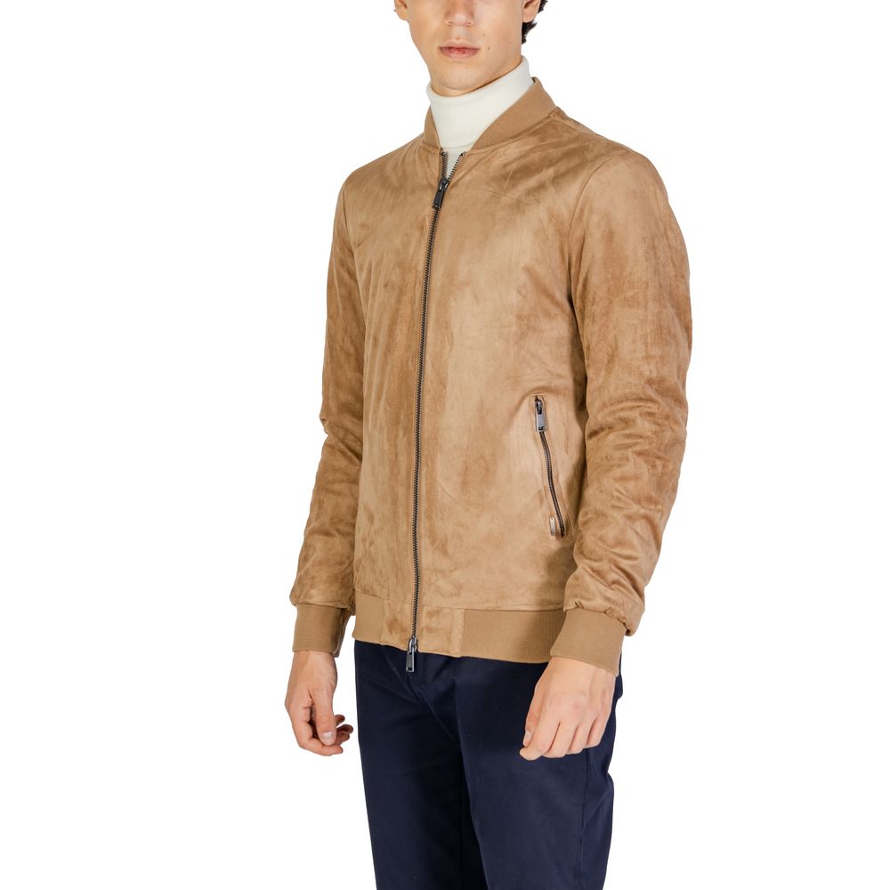 Gianni Lupo Beige Bomber for Men detail view